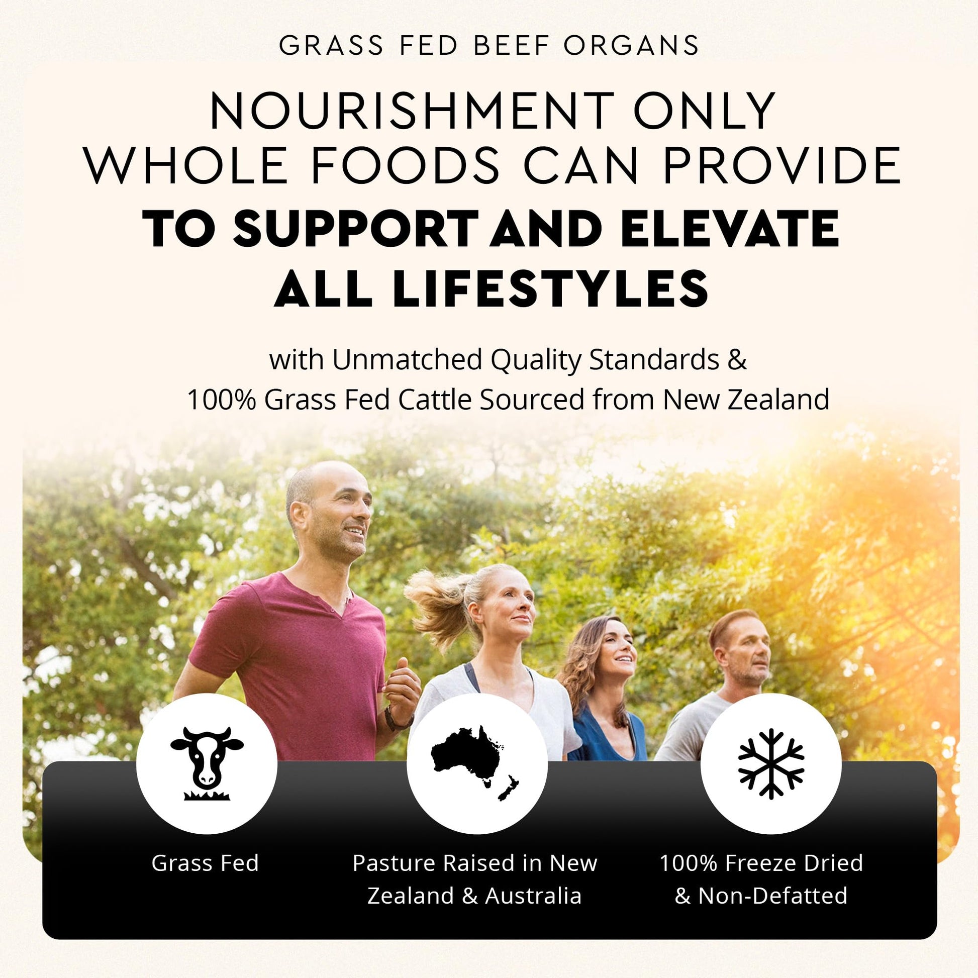 Ancestral Supplements Grass Fed Beef Organ Supplement, Supports Whole Body Wellness with Proprietary Blend of Liver, Heart, Kidney, Pancreas, Spleen, Freeze-Dried Beef, Non-GMO, 180 Capsules - Medaid International