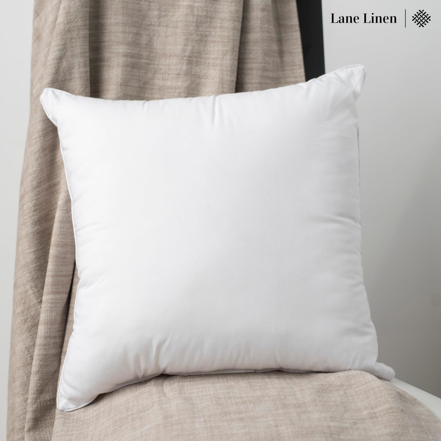 LANE LINEN 16x16 Throw Pillow Insert - Set of 4 White Inserts for Decorative Pillow Covers for Bed, Decorative Pillows for Bed, Couch Pillows, Throw Pillows for Couch - Medaid International