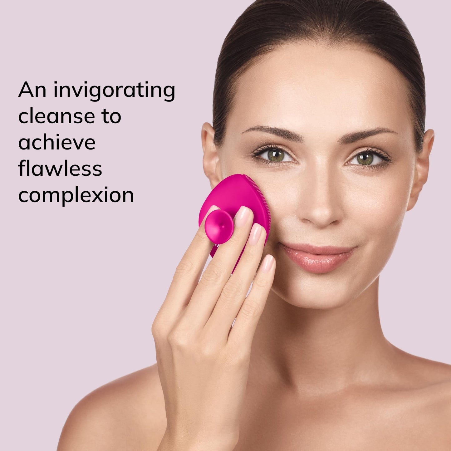 GESKE SmartAppGuided Facial Brush - 4 in 1 Professional Facial Cleansing Brush with Soft Silicone Bristles - Gentle Routine Skincare - Medaid International