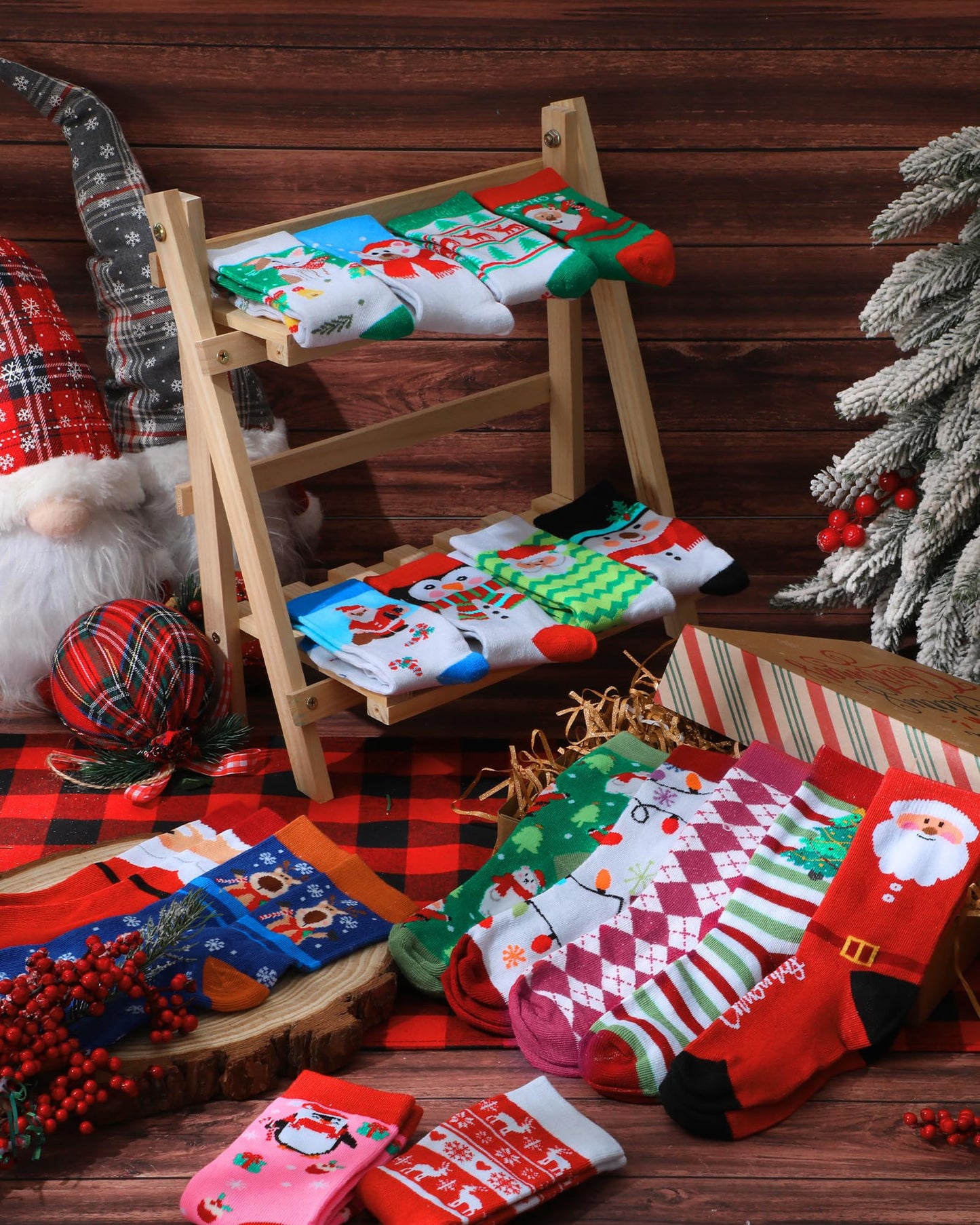 Neer 30 Pair Kid Christmas Socks Colorful Cute Creative Fancy Crew Fun Novelty Design Socks for Toddler Children Boys Girls(Suitable for Age 6-10,Lovely) - Medaid International