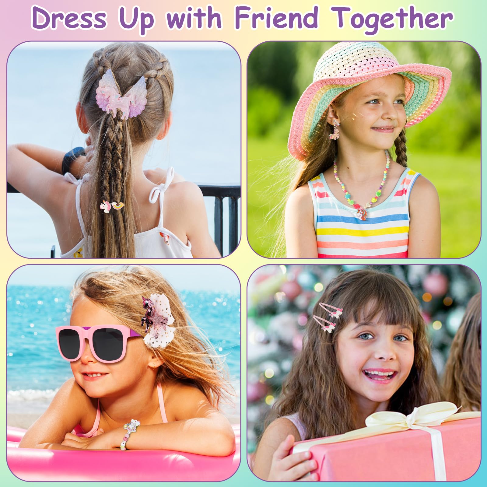 Advent Calendar 2025 Girls - 24 Days Christmas Countdown Calendar Unicorn Kit Xmas Gifts for Toddlers, Countdown Calendar Surprises Gifts for Daughter and Granddaughters, Xmas Makeup Gifts (Unicorn) - Medaid International