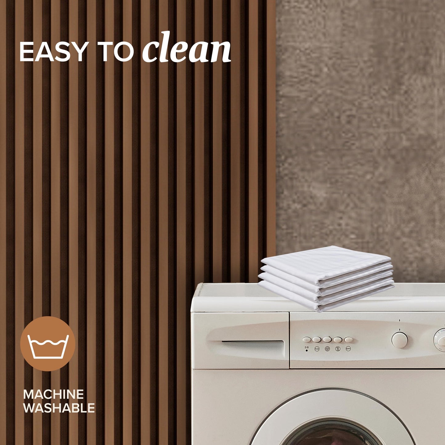 Beckham Hotel Collection Queen Size White Pillow Protector with Zipper Set of 2, Soft and Breathable Cotton Pillow Protector Covers - Medaid International