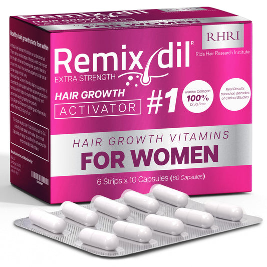 Hair Growth Vitamins for Visibly Thicker & Stronger Hair - Supplements for Hair Loss Treatment and Thinning Hair in Women - Medaid International