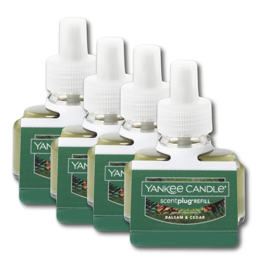 Yankee Candle Bundle Balsam & Cedar ScentPlug Refill (Pack of 4) - Medaid International