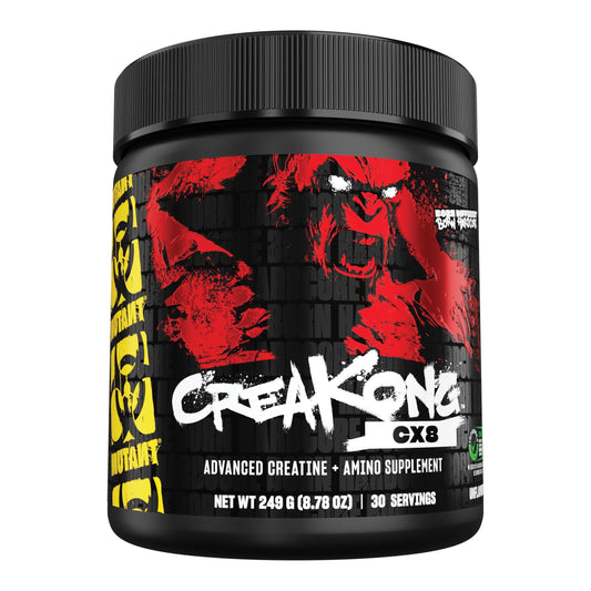 Mutant CREAKONG CX8 – Advanced Creatine + Amino Supplement with 4g Triple Creatine Blend, 4g Amino Blend (BCAAs & Taurine) for Muscle Growth & Performance – Unflavoured, 249g (30 Servings) - Medaid International