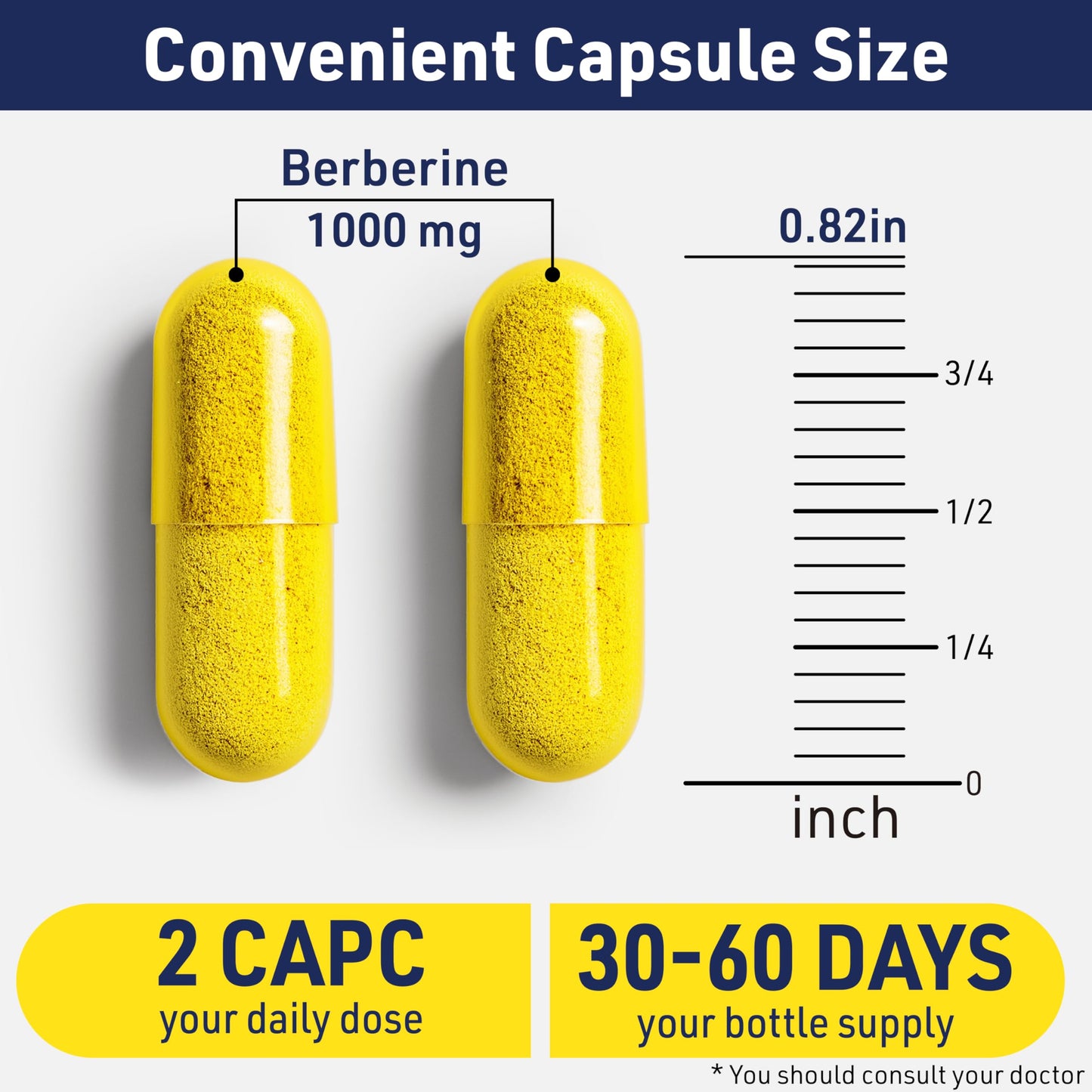 AgeImmune Berberine 1000mg Supplement Complex with Inulin Prebiotic - Each Capsule Contains Berberine 500mg - Doctor Formulated Supplements for High Absorption. - Medaid International