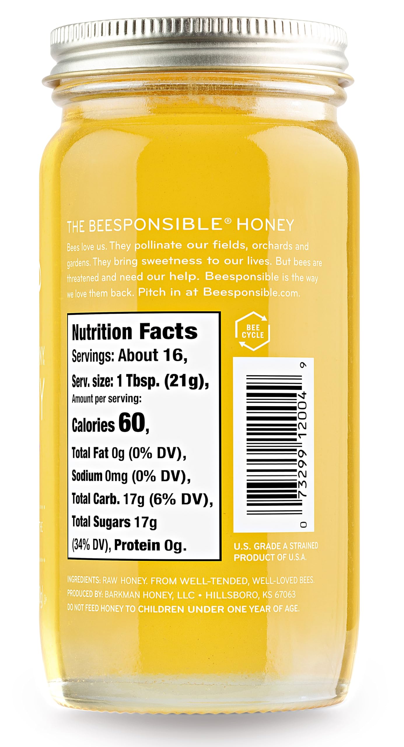 Bee Harmony Honey 3 Pack Variety Pack, 36 Ounce (Clover, Wildflower and Orange Blossom) - Medaid International