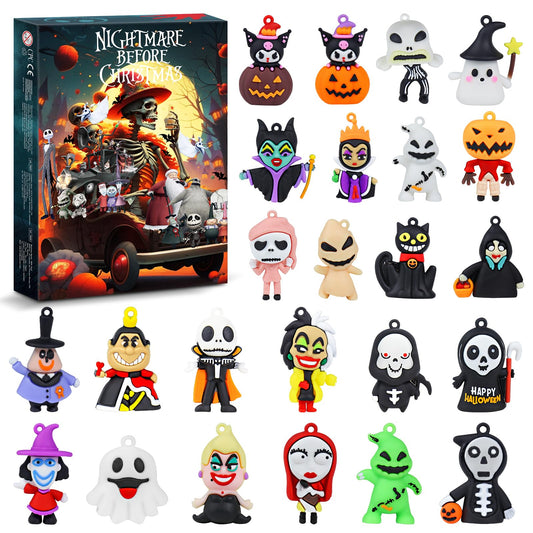 Nightmare Christmas Advent Calendar 2025 for Kids, 24 Days Countdown Calendar with Classic Doll,Collectible Figures Surprise Christmas Xmas Gifts for Kid Girls Teens - Medaid International