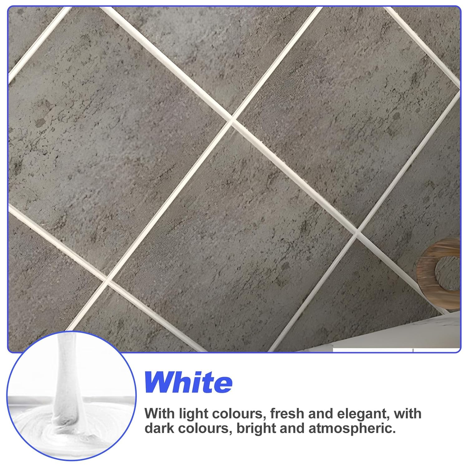 White Tile & Enamel Repair Kit ‚Äì Waterproof, Quick-Dry with Spatula for Cracks & Scratches - Medaid International