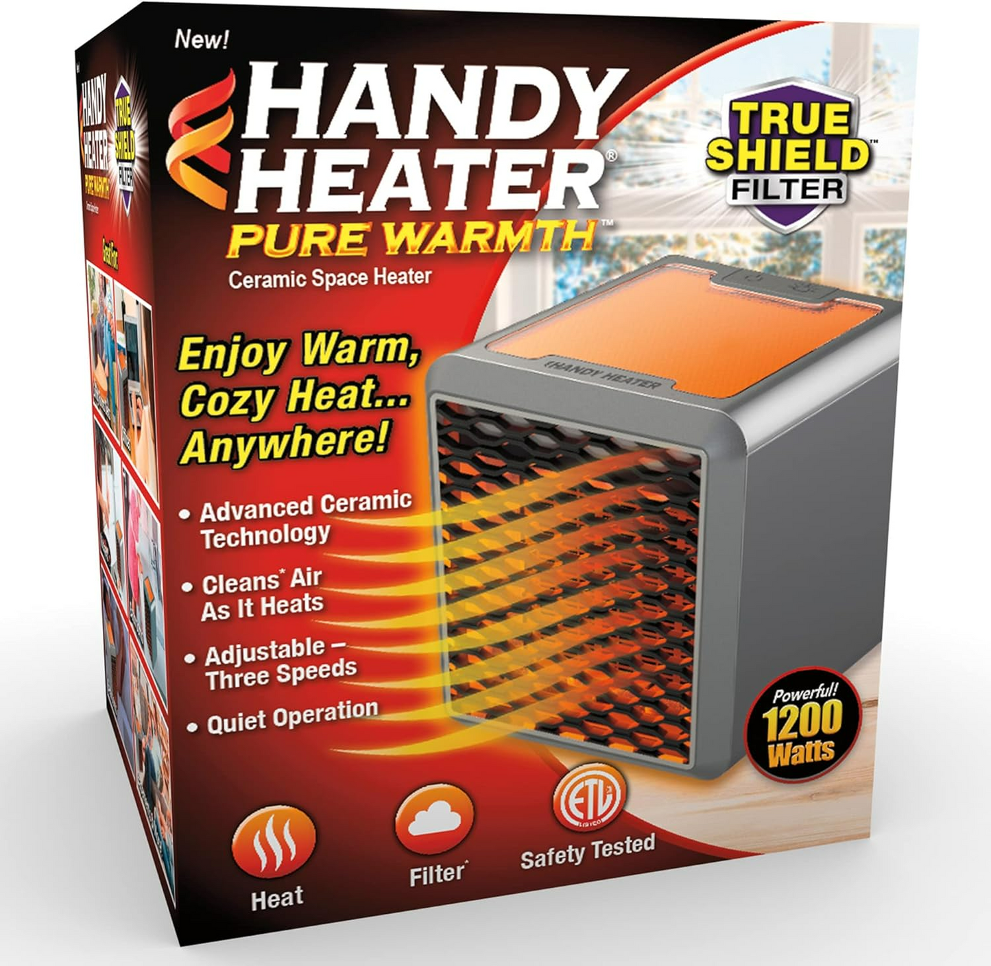 Handy Heater Pure Warmth Ceramic 1200W - Medaid International