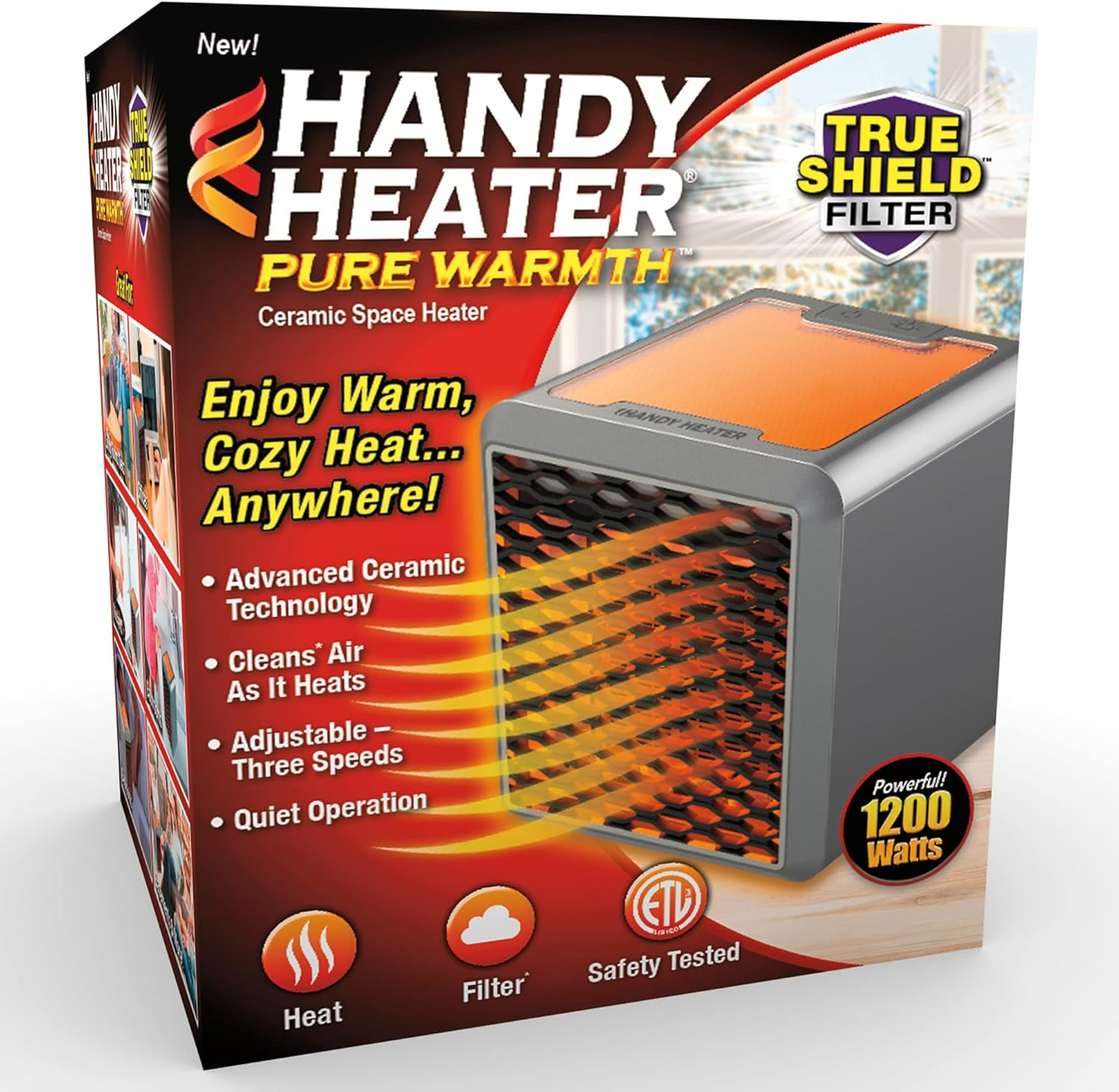 Handy Heater Pure Warmth Ceramic 1200W - Medaid International