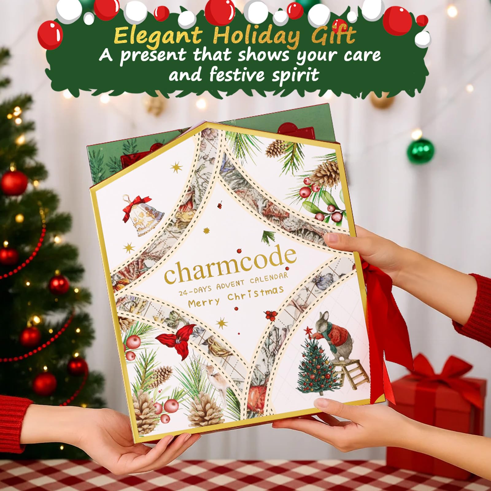 CHARMCODE Makeup Advent Calendar 2025, 24 Days Christmas Countdown Calendar Gift Set for Adult Women Teen Girls, Xmas Holiday Beauty & Cosmetic Surprise Make up Kit for Women Full Kit - Medaid International