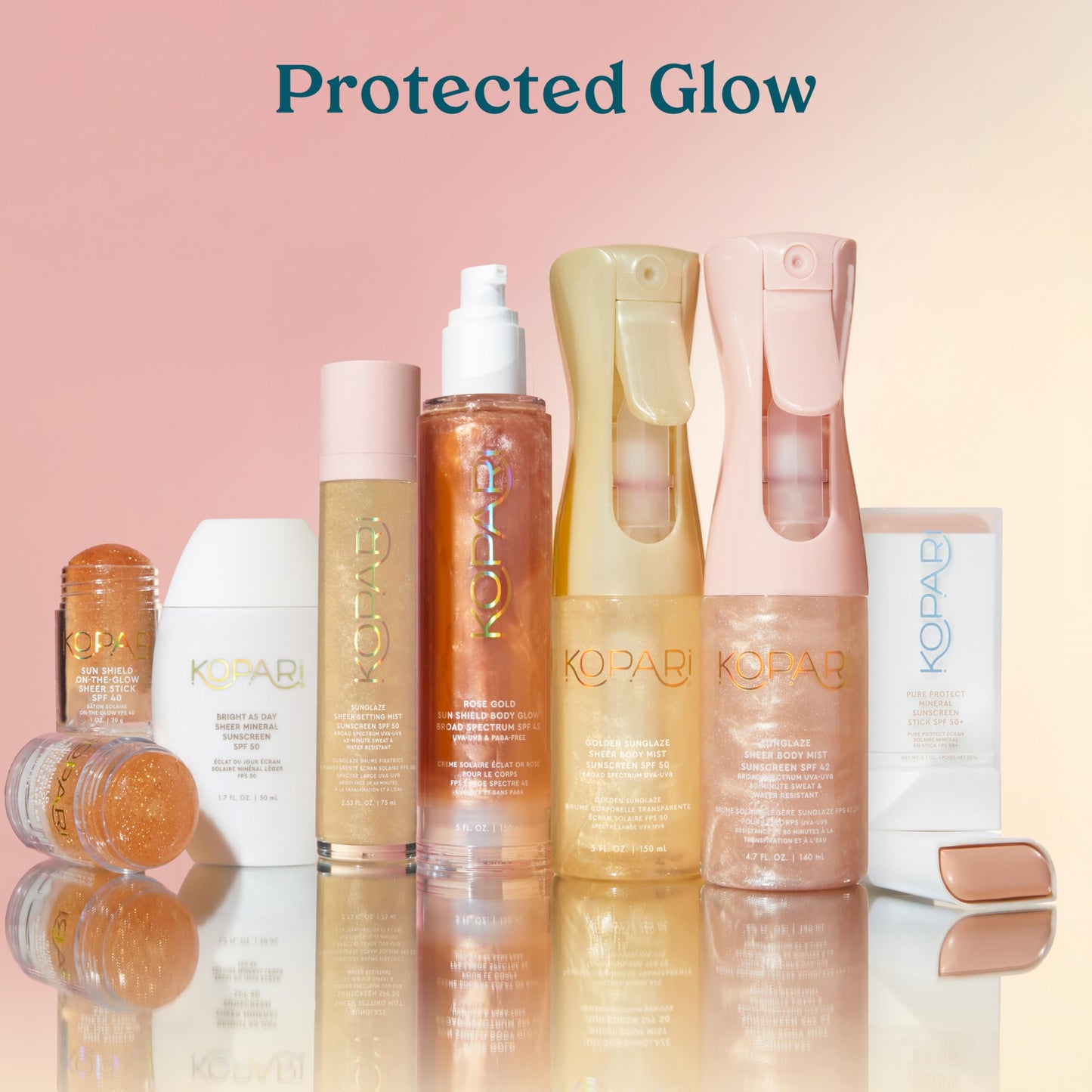 Kopari Sun Shield Body Glow, Broad Spectrum SPF 30, Lightweight Shimmering Gel Texture Absorbs Quickly, Non Sticky, Glowing Results, Golden Amber 5 oz - Medaid International