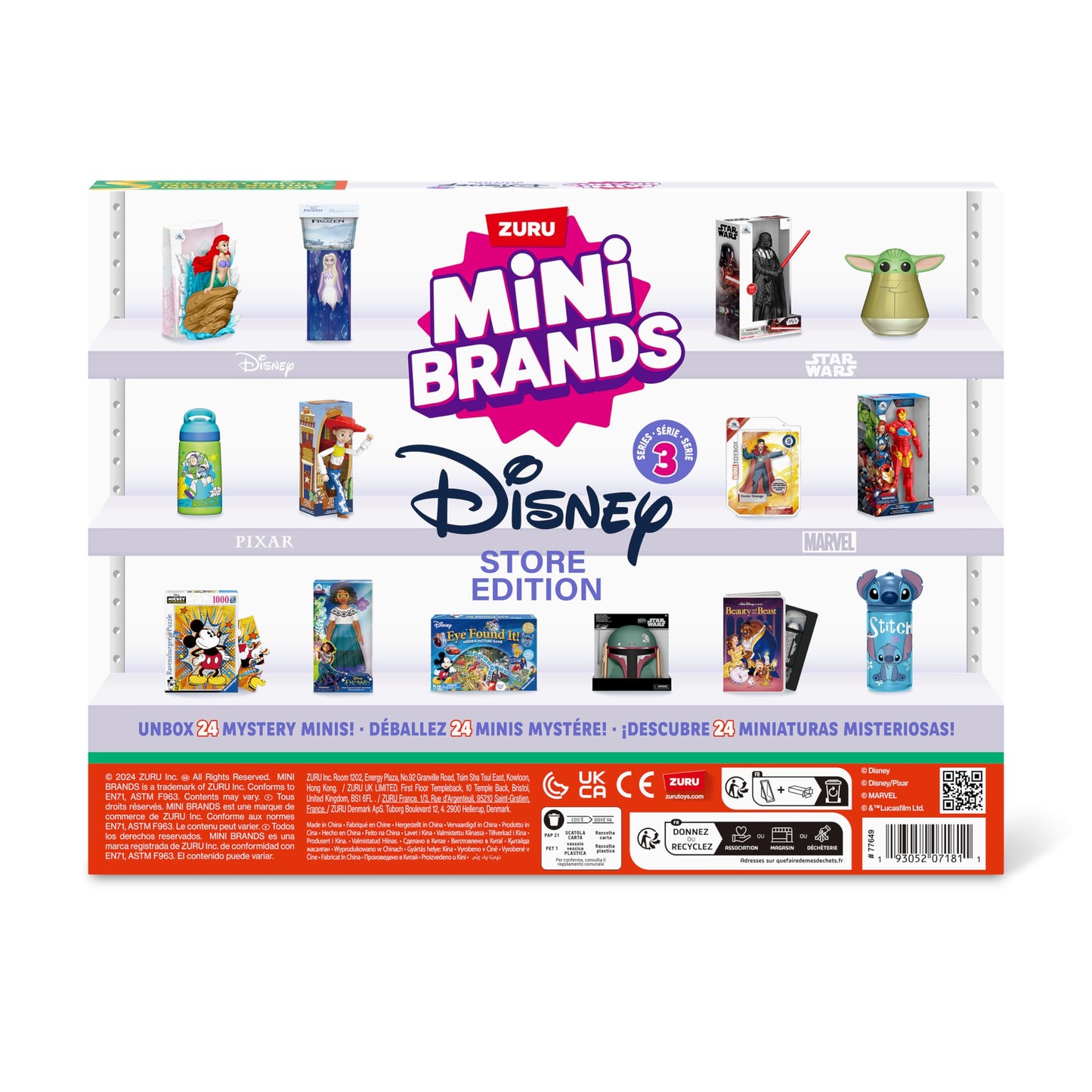 Disney Advent Calendar by ZURU Mini Brands Limited Edition Advent Calendar, 24 Days of Suprises, Mini Figures, Fun Christmas Toys for Kids, Best Gift for Girls and Boys Ages 3+ - Medaid International
