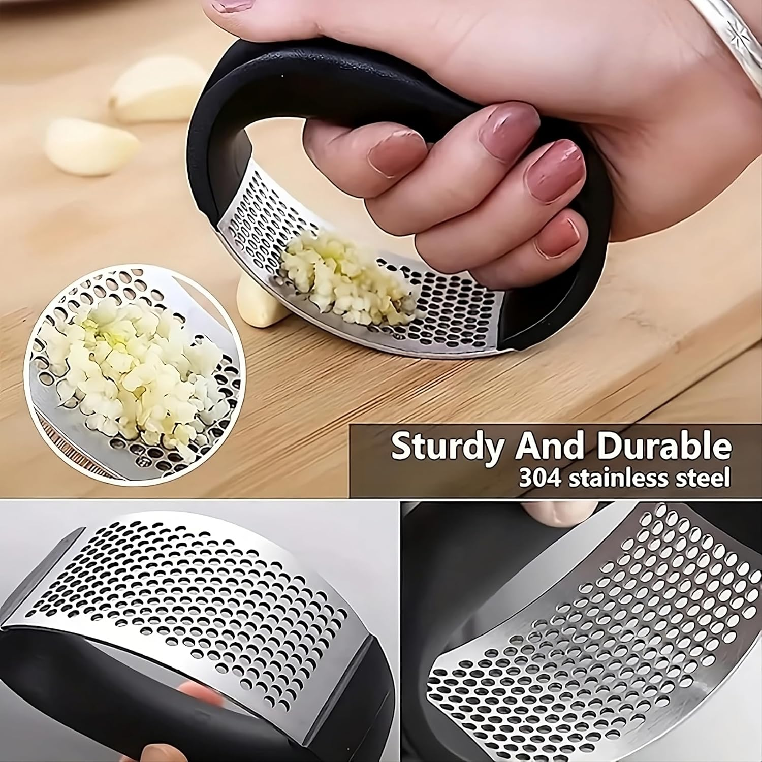 Garlic Press Garlic Crusher Kitchen Garlic Rocker | - Medaid International