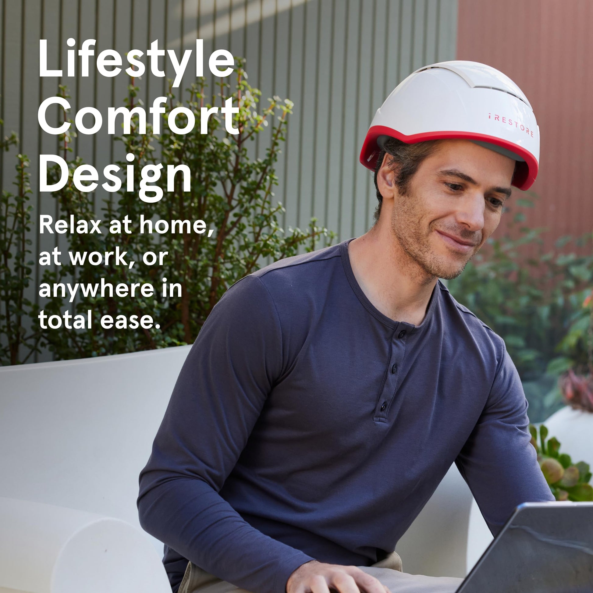 iRestore Professional + Rechargeable Battery Pack - Laser Red Light Therapy for Hair Growth - FDA Cleared Hair Loss, Thinning Treatment for Men & Women - Hair Regrowth Cap - 282 Lasers & LEDs - Medaid International