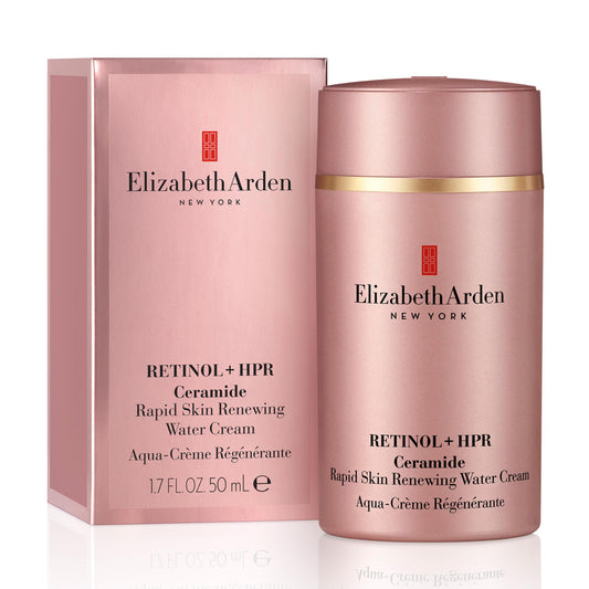 Elizabeth Arden Retinol + HPR Ceramide Rapid Skin Renewing Water Cream Face Moisturizer, Anti-Aging Wrinkle Treatment, Niacinamide, Hyaluronic Acid, Ceramides & Peptides, 1.7 fl oz - Medaid International