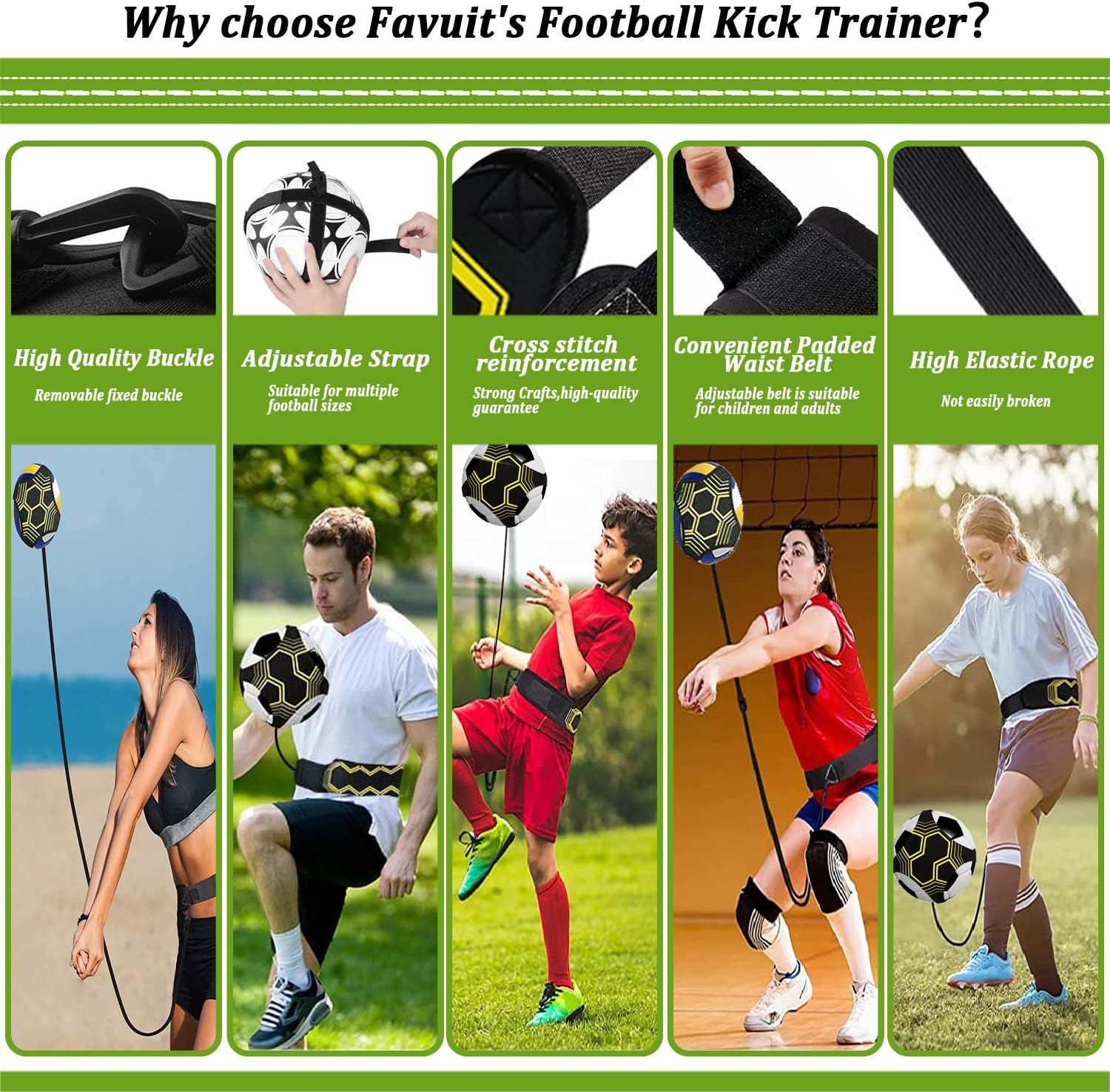 Football Kick Trainer Soccer Training Waist Belt Adjustable - Medaid International