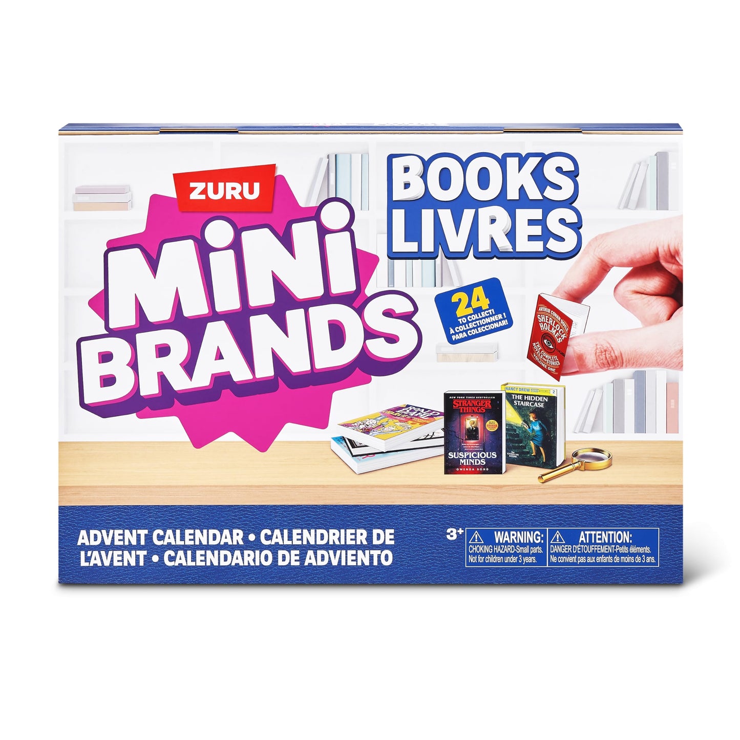 Mini Brands Books Advent Calendar by ZURU, Collectible Seasonal Toys for Girls, Boys, and Collectors - Medaid International