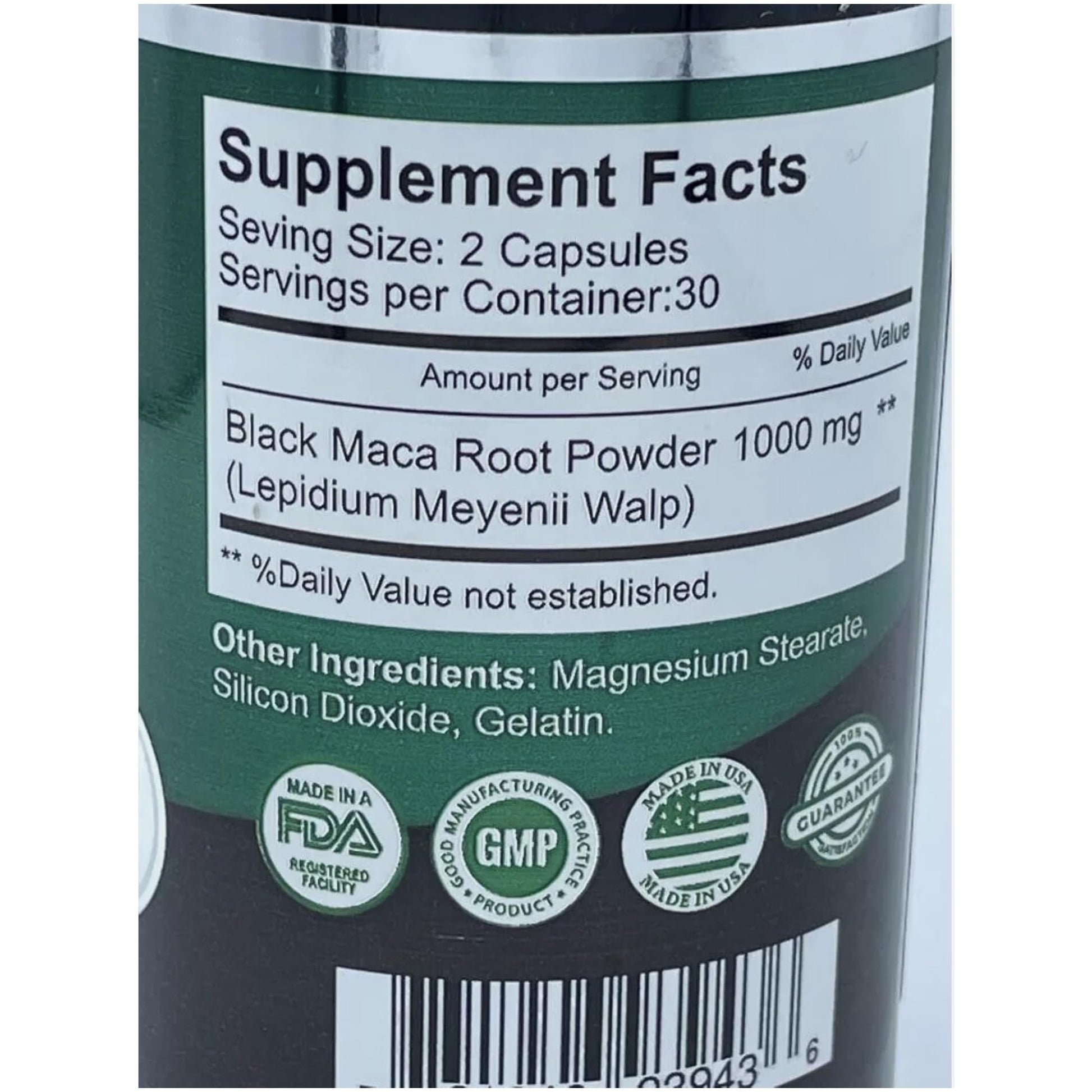 Todo Natural Consigue gluteos mas Grandes y fuertes con Maca XL capsulas naturales para aumentar el tamaño de Tus gluteos maca Black maca XL Xtreme,gluteos 1 Bottle 60 Capsules - Medaid International