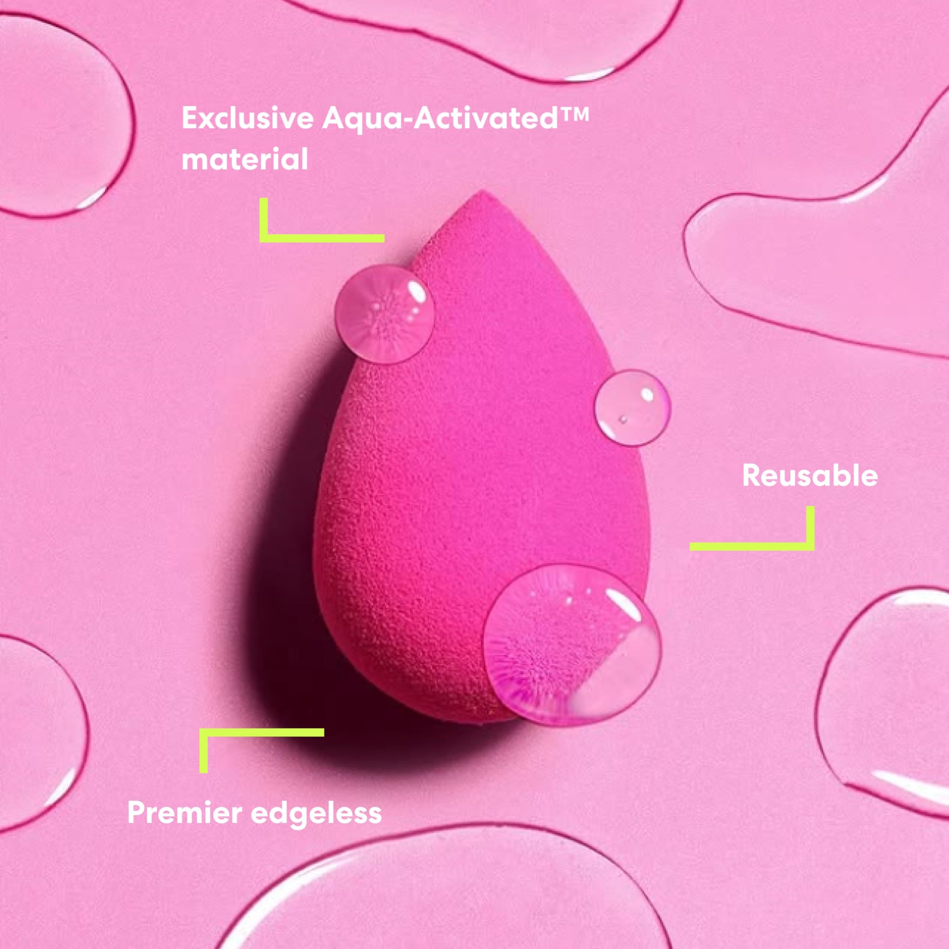 Beautyblender® | Original Pink Beauty Blender Makeup Sponge, Super-Soft Foam Easily Blends Foundations, Powders & Creams, Made in USA, Reusable, Washable, Streak Free Application, Vegan, Cruelty Free - Medaid International
