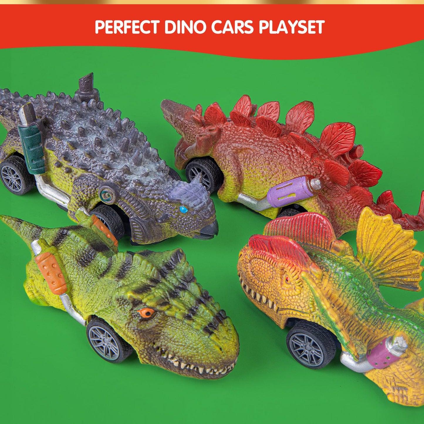2025 Dinosaur Cars Advent Calendar for Boys Kids, 24 Days Monster Truck Christmas Countdown Calendar Pull Back Cars Set for Boys, Christmas Holiday Gift & Party Favor for Dinosaur Lovers - Medaid International