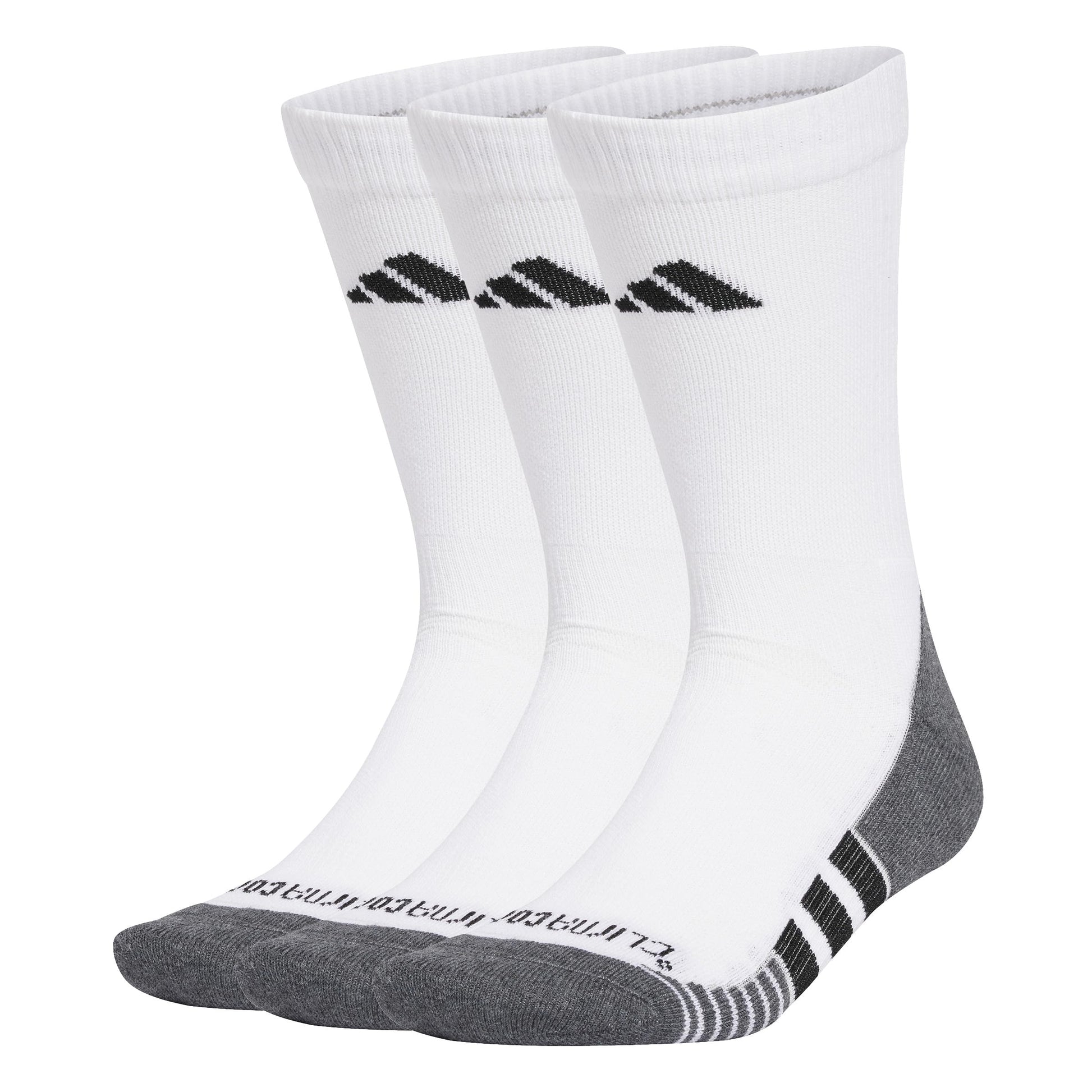 adidas Performance ClimaCool (3 Pack) Cushioned Crew Socks - White - Medaid International