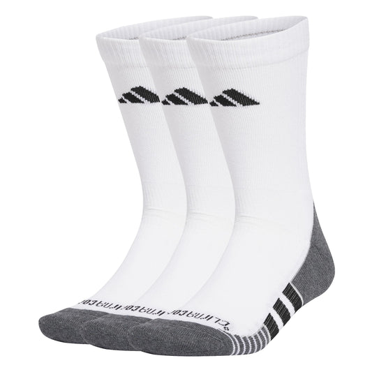 adidas Performance ClimaCool (3 Pack) Cushioned Crew Socks - White - Medaid International