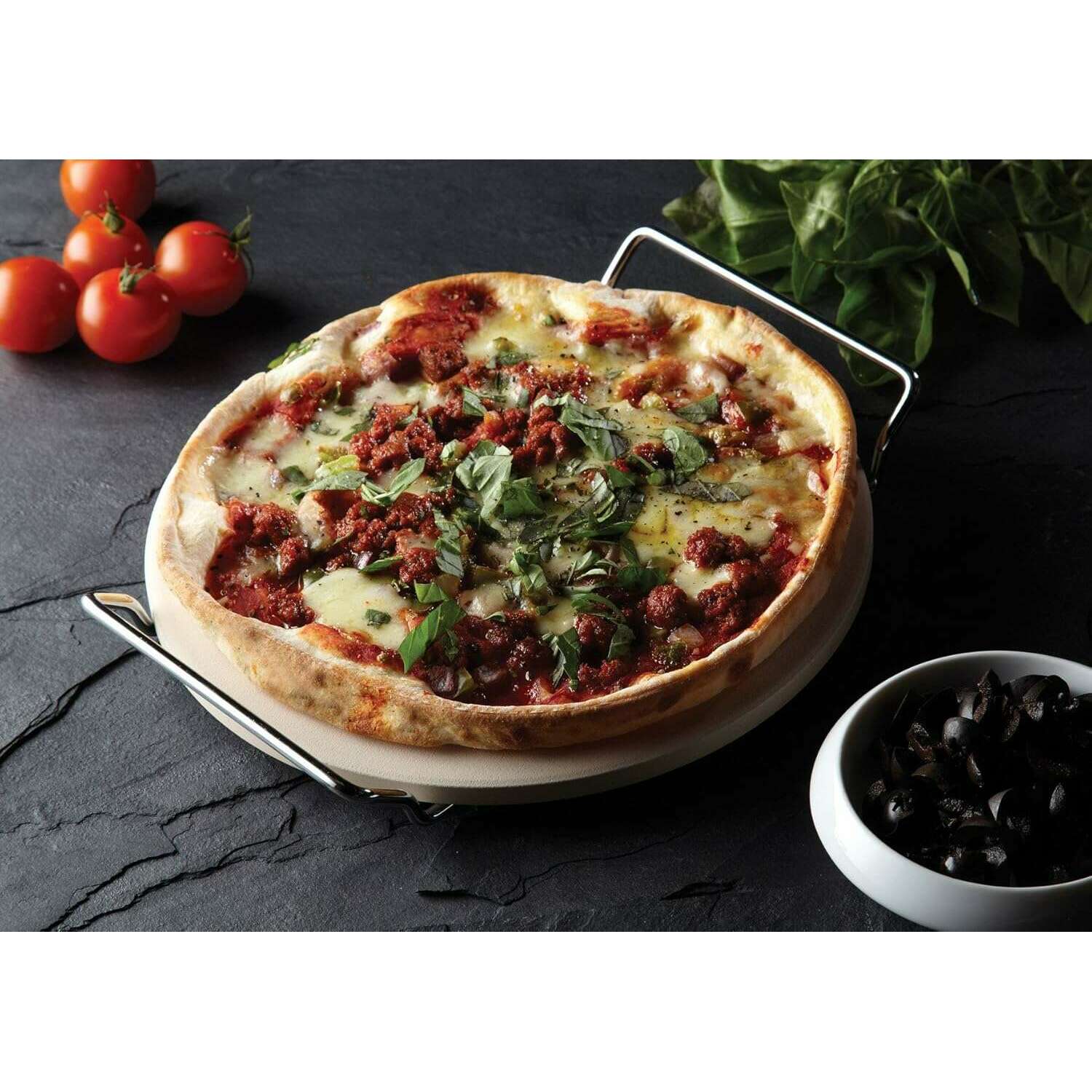 World of Flavours Italian Pizza Stone Set - Medaid International