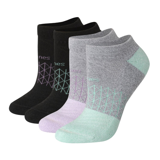 Hanes Show, 4 Pairs, Absolute Active Socks for Women, Moisture-Wicking, Cushioned, Grey, 5-9 - Medaid International