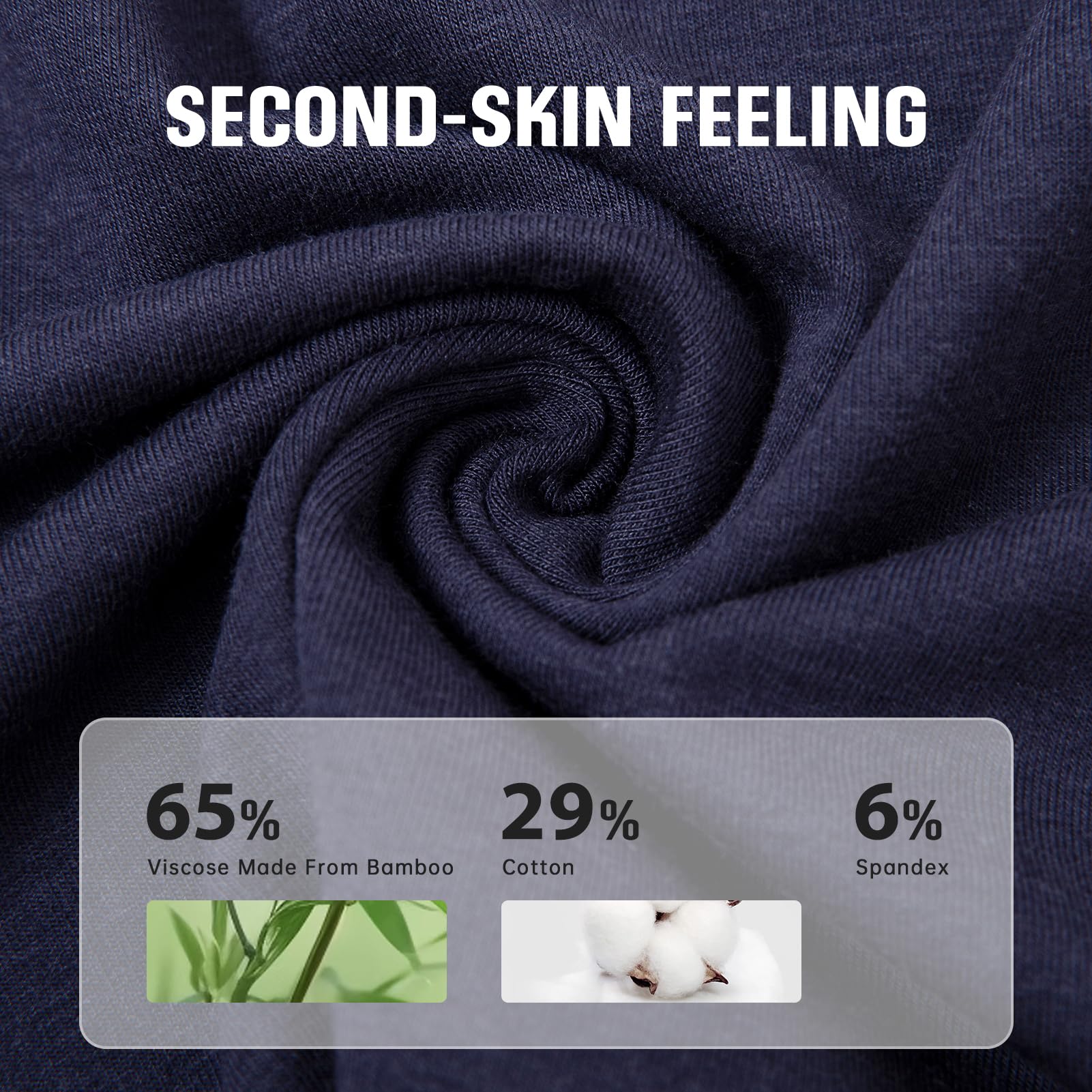 BAMBOO COOL Men's Boxer Short soft and Breathable Knit Boxers for men Moisture-wicking Underwear with Button Fly 3 Pack - Medaid International