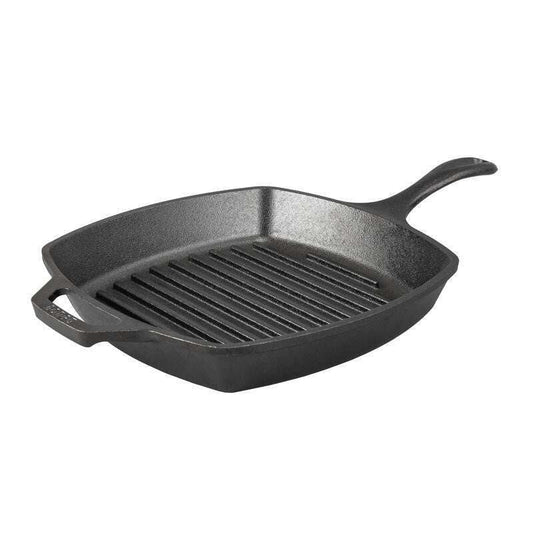 Grill Pan Square Cast Iron 26cm,  Black - Medaid International