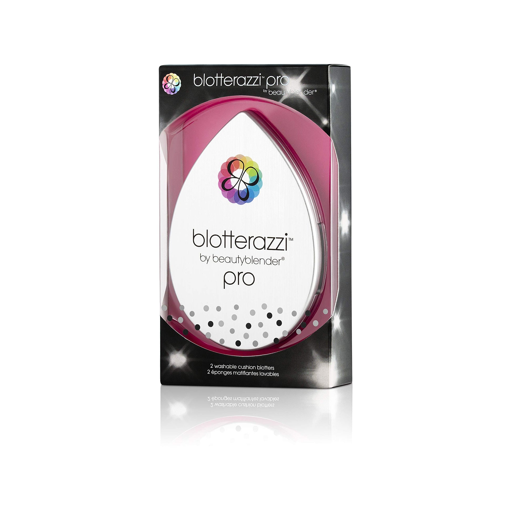 Beautyblender® | Blotterazzi® Pro Reusable Makeup Blotting Sponge, Includes Mirrored Compact, Re-Texturize Makeup, Absorb Excess Oil and Shine - Medaid International