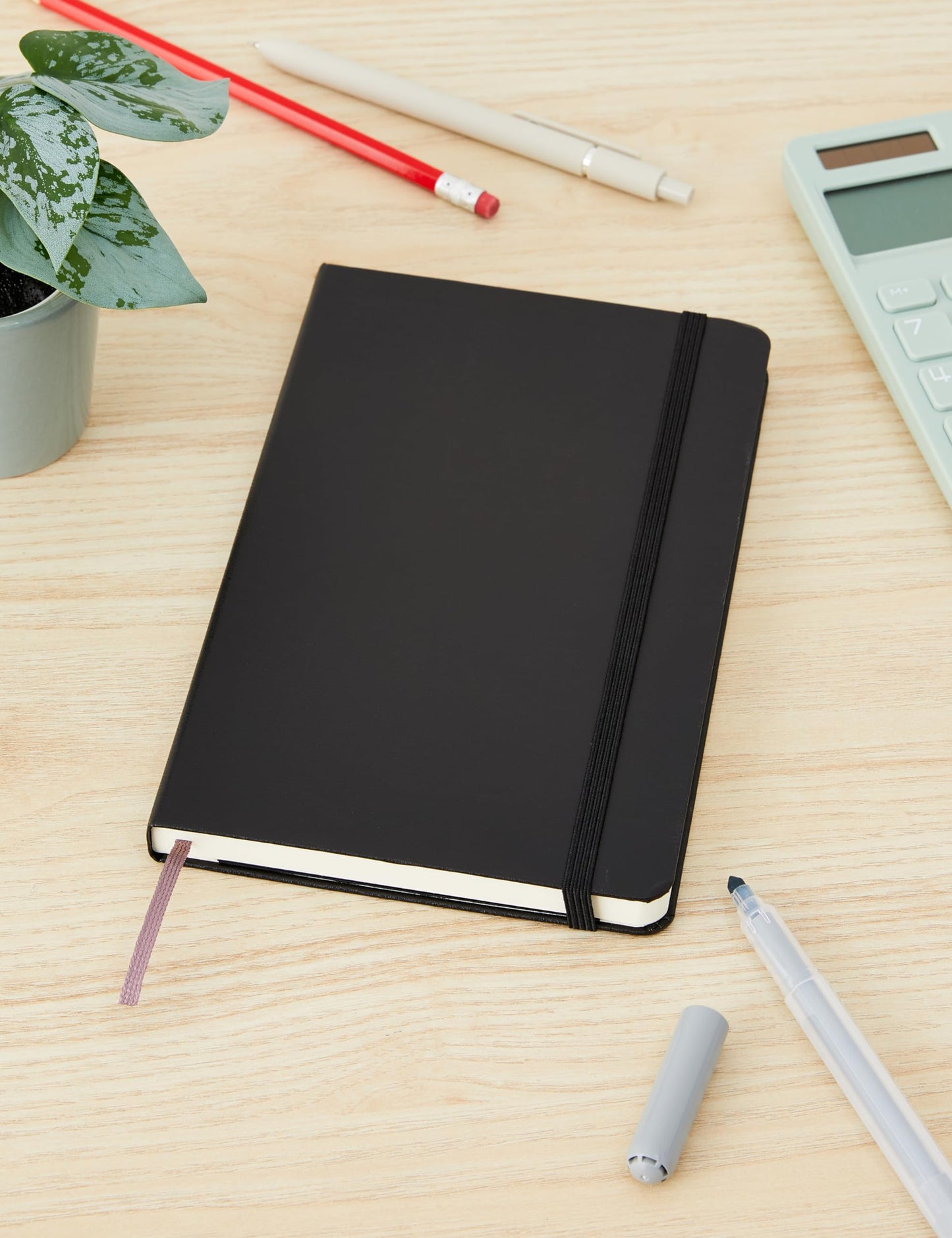 Moleskine Classic Notebook, Large, Ruled, Black, Hard Cover (5 x 8.25) - Medaid International