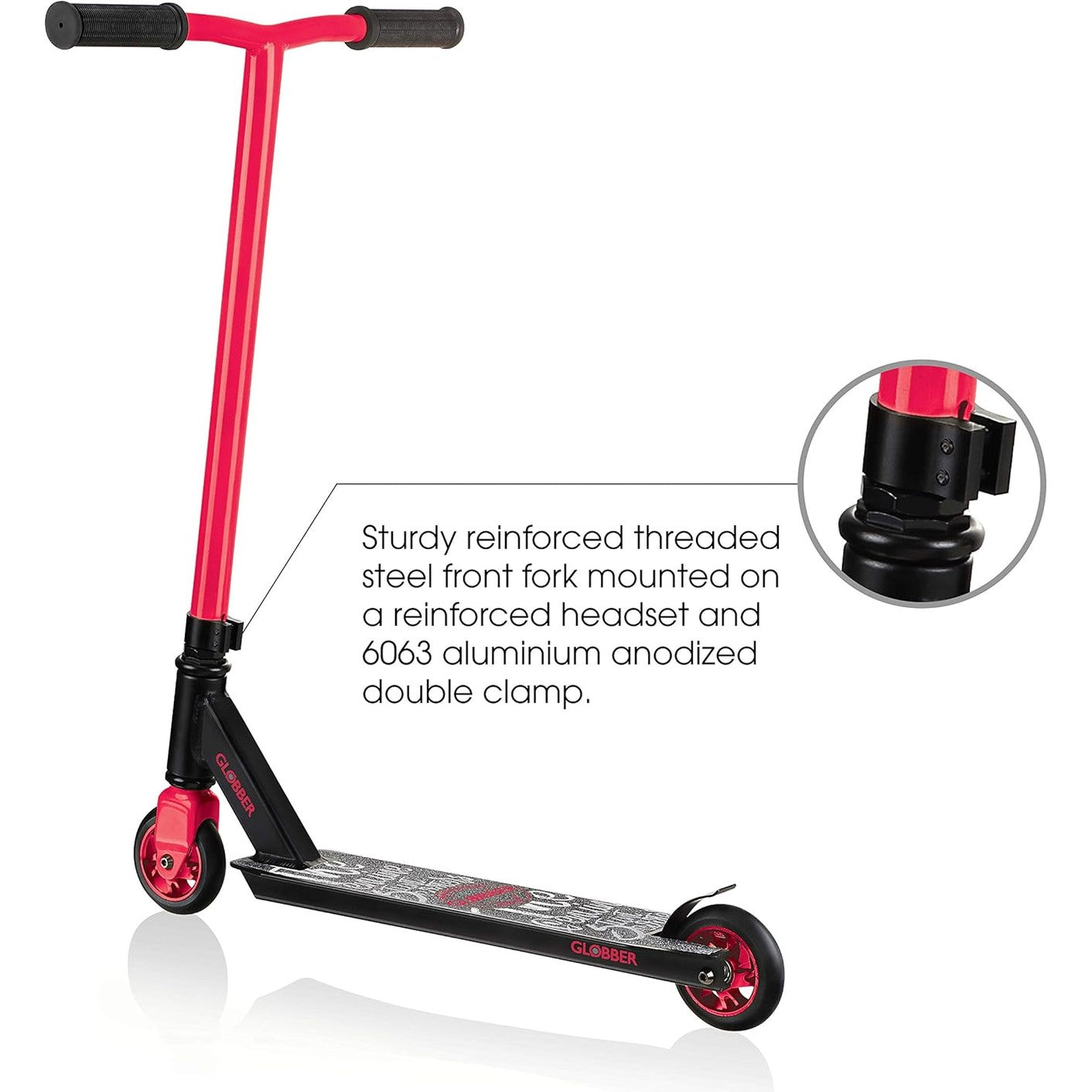 stunt scooter - black - red - Medaid International