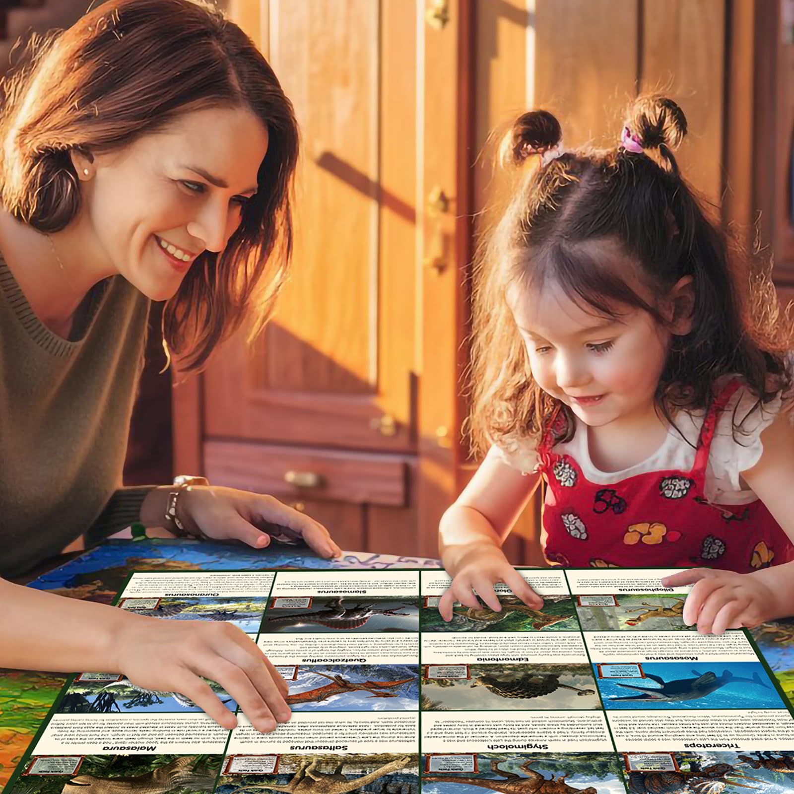 SenZjx Advent calendar 2025, Dinosaur Advent Calendar Kids Gift, Christmas Surprise 24 Unique Dinosaurs with Educational Facts - Family Dice Game with Escape Map - Medaid International