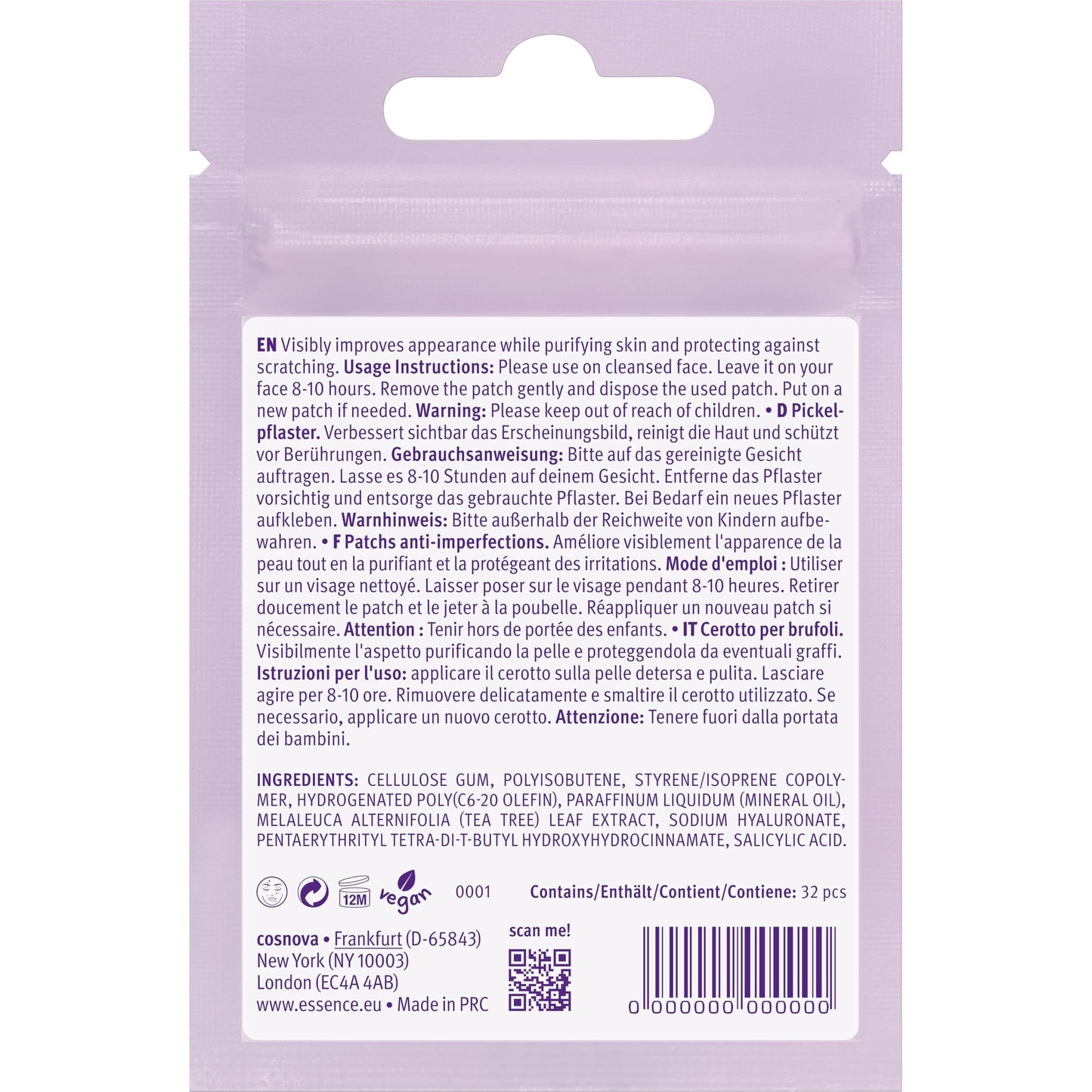 essence | Spot Squad Pimple Patches | Infused with Tea Tree, Salicylic Acid & Hyaluronic Acid | Vegan & Cruelty Free - Medaid International