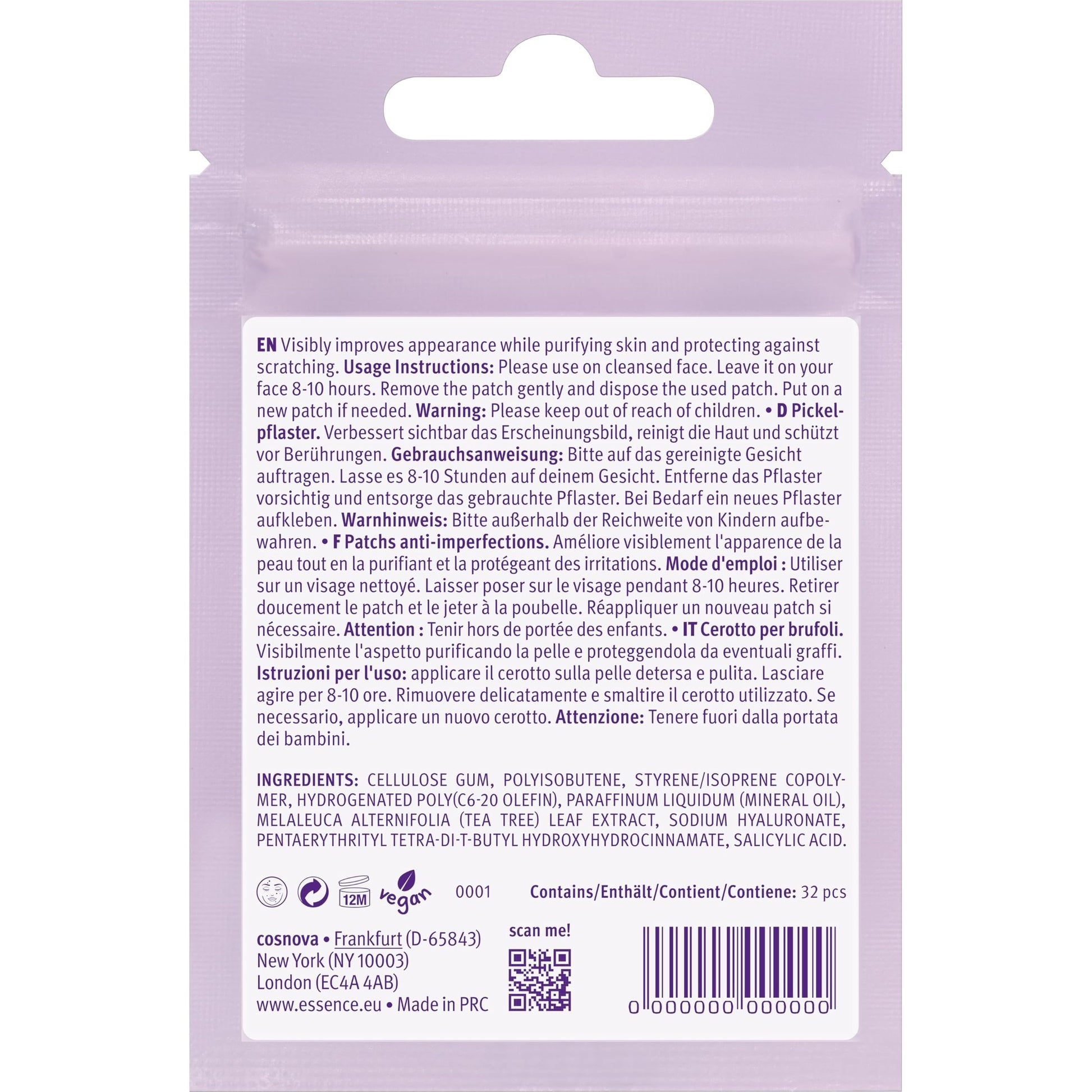 essence | Spot Squad Pimple Patches | Infused with Tea Tree, Salicylic Acid & Hyaluronic Acid | Vegan & Cruelty Free - Medaid International