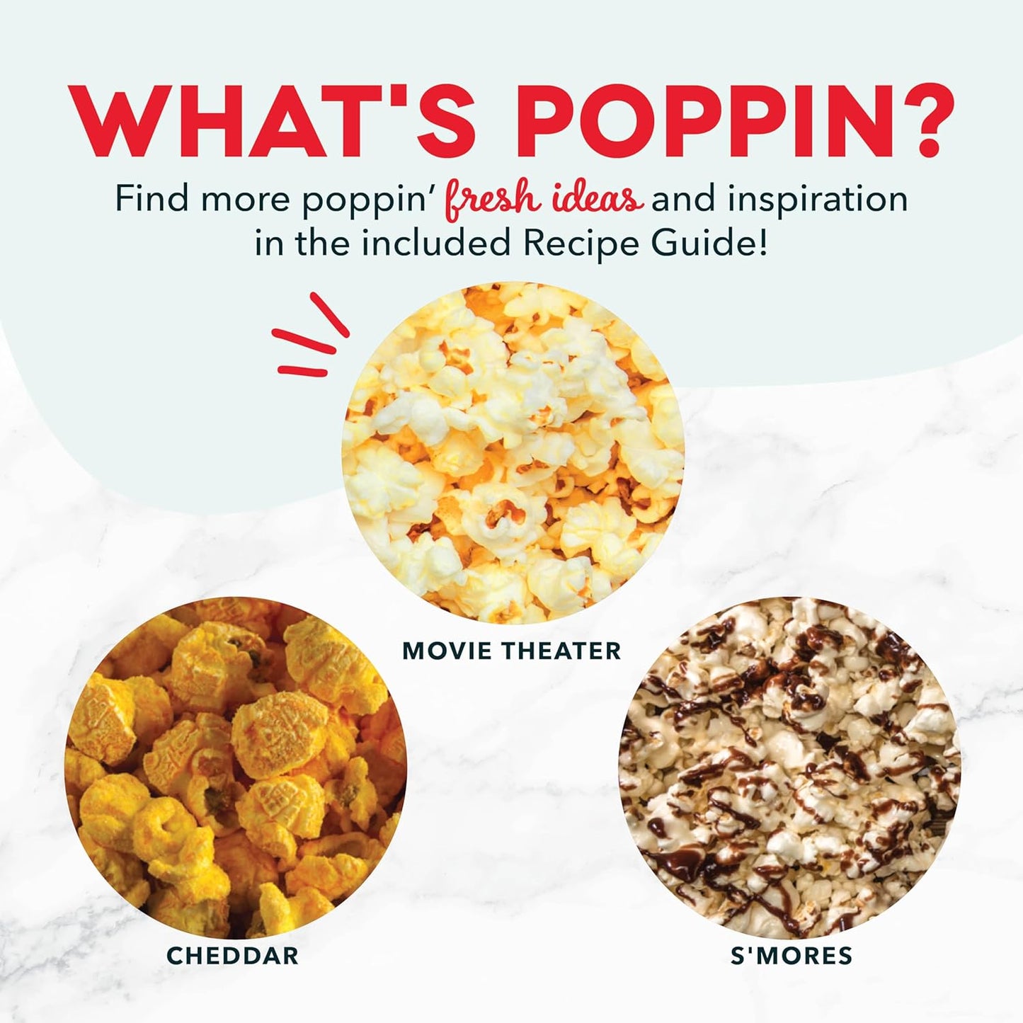 Dash Hot Air Popcorn Popper Maker With Measuring Cup To Portion Popping Corn Kernels + Melt Butter, 16 Cups, Red - Medaid