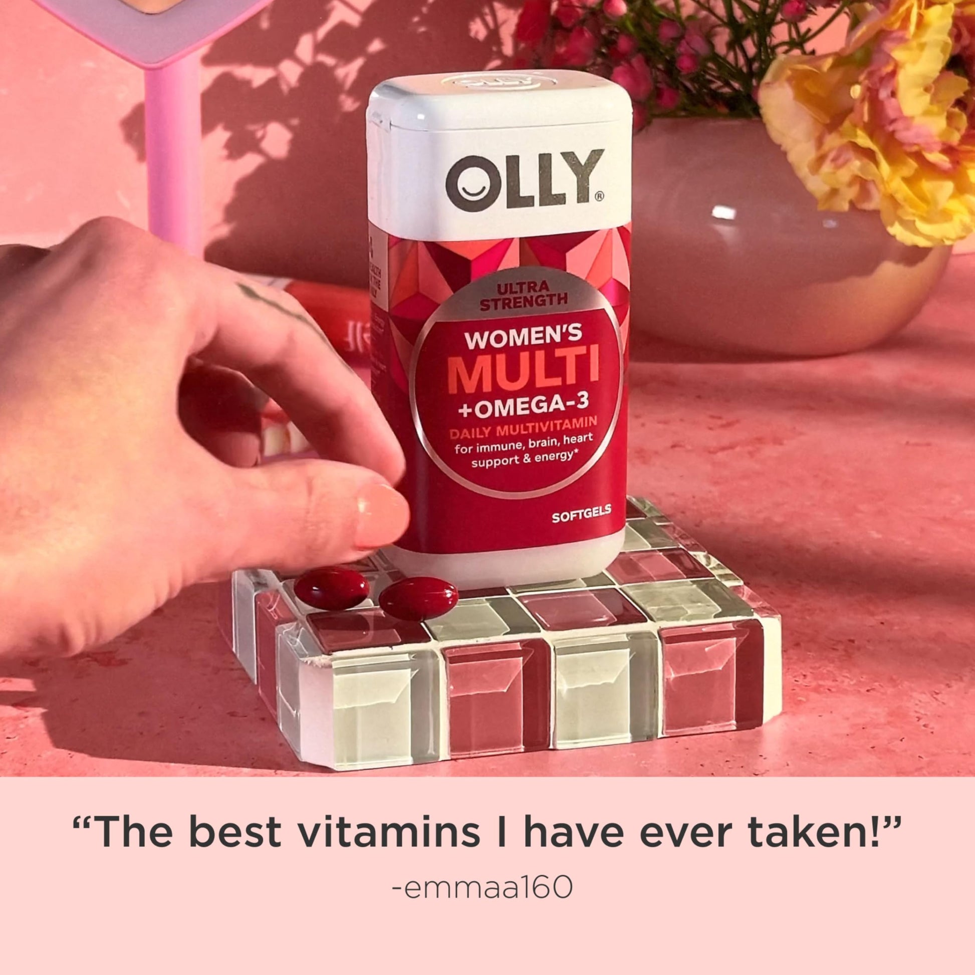 OLLY Ultra Women's Multi Softgels, Overall Health and Immune Support, Omega-3s, Iron, Vitamins A, D, C, E, B12, Daily Multivitamin, 30 Day Supply - 60 Count - Medaid International