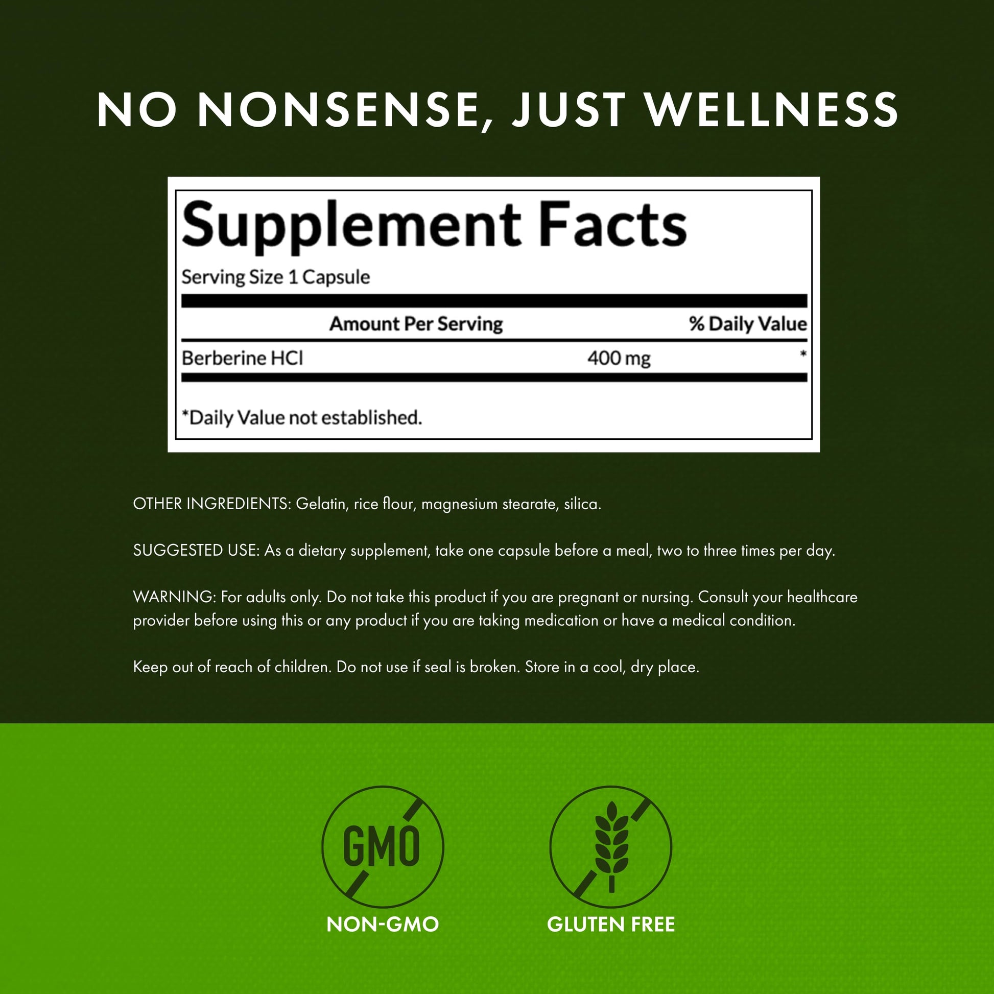 Swanson Berberine - Supports Metabolic Health & Heart Health* - Contains Standardized Berberine HCl - Non-GMO & Gluten-Free - 60 Vegan Capsules - Medaid International