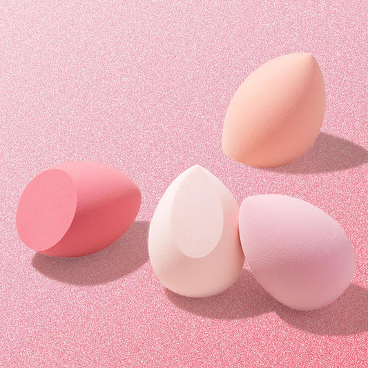 Makeup Sponges Set of 4 with Egg Case - Beauty Blender for Flawless Foundation Application with Cream, Powder, Liquid - Makeup Sponge Blender (Random Color) - Medaid International