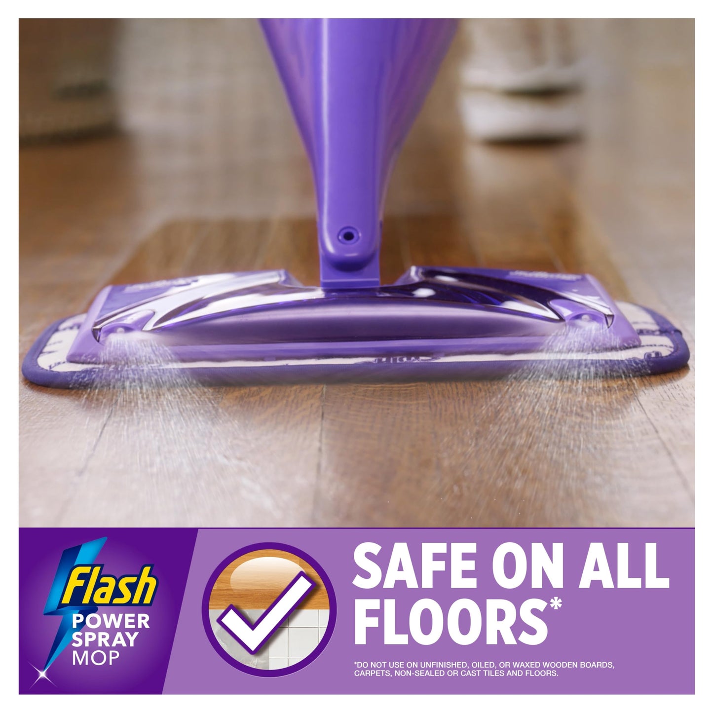 Flash Power Spray Mop Floor Cleaner Starter Kit (1 Washable Pad + 17 Disposable Pads), Spray Mops for Floors, All-in-One Spray System for Your Floors, Floor Mops for Hard Floor - Medaid International