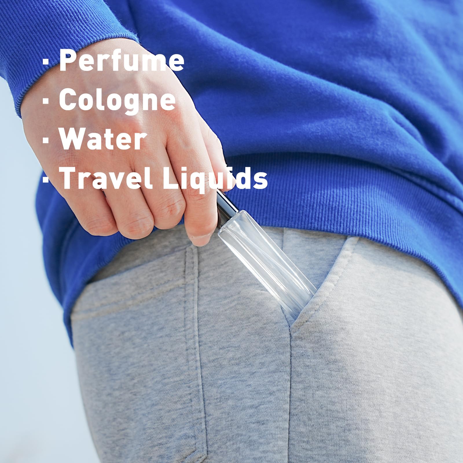 Glassfinity Travel Perfume Bottle Refillable, 16pcs 10ML Mini Glass Perfume Containers with Funnel and Label, Empty Portable Leak-proof Fragrance Bottles Spray Atomizer Pump Bottle Kit for Toiletries - Medaid International