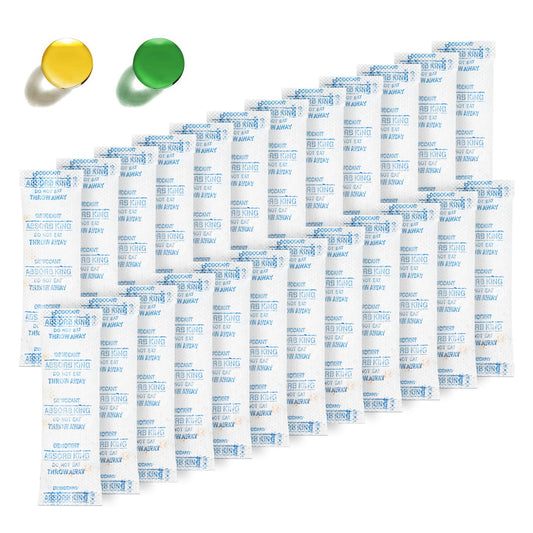 Moisture Absorbers – 250 Packs 5 Gram Silica Gel Packs Food Grade Desiccant Packs, Premium Desiccant Packets for Storage, Color Indicating Silica Gel for Spices, Jewelry, Shoes, Electronics, Tool Box - Medaid International