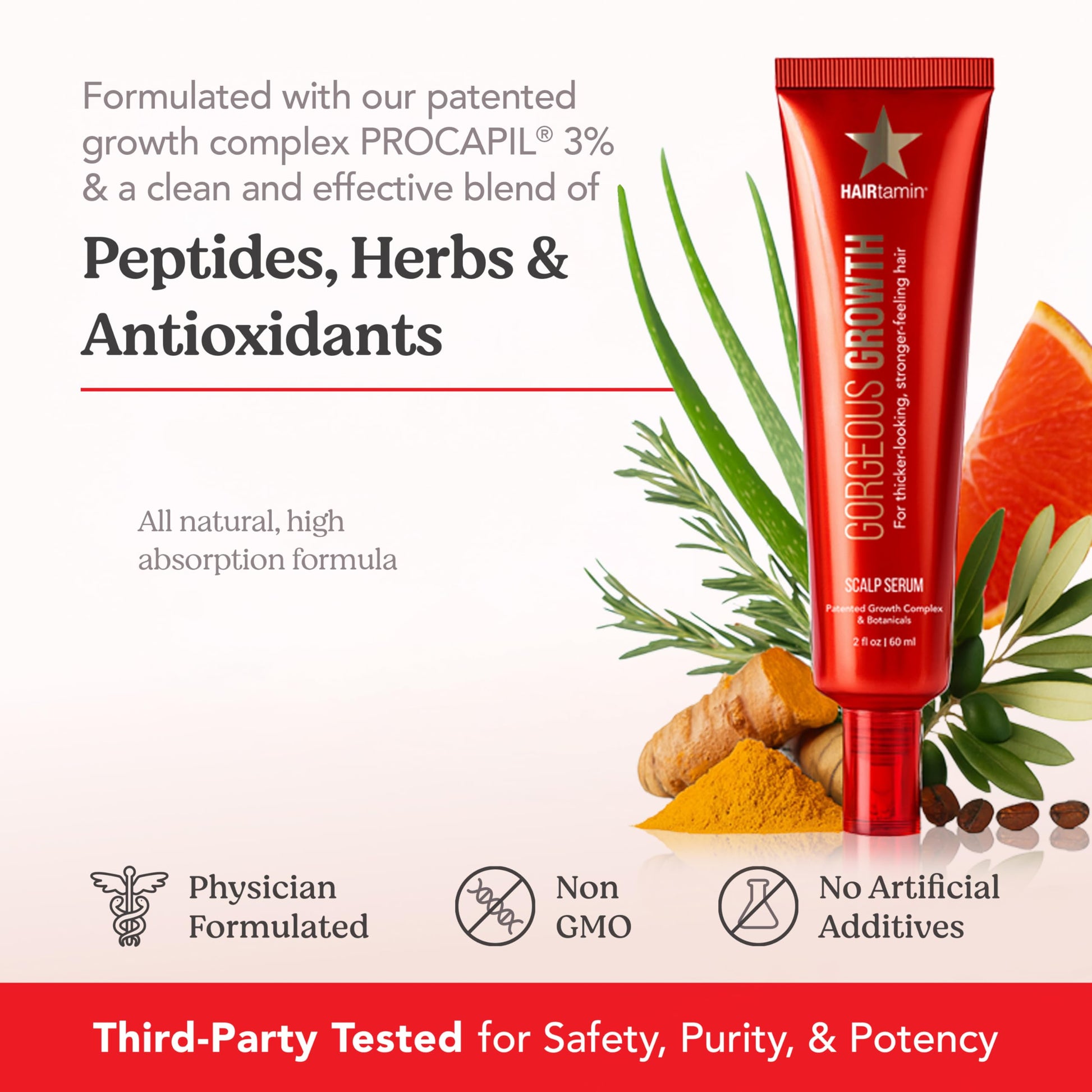 HAIRtamin Scalp Serum | Visibly Thicker, Nourished Hair and Healthy Scalp Treatment (Two Pack) - Medaid International