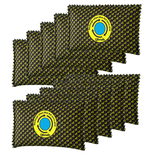 QBmalls 100g Rechargeable Desiccant Pack of 10,Moisture Absorber for Storage Bins,Gun Safes,camper and Cars,Desiccant Dehumidifier for Closets,Drawer,Luggage and Small Spaces - Medaid International