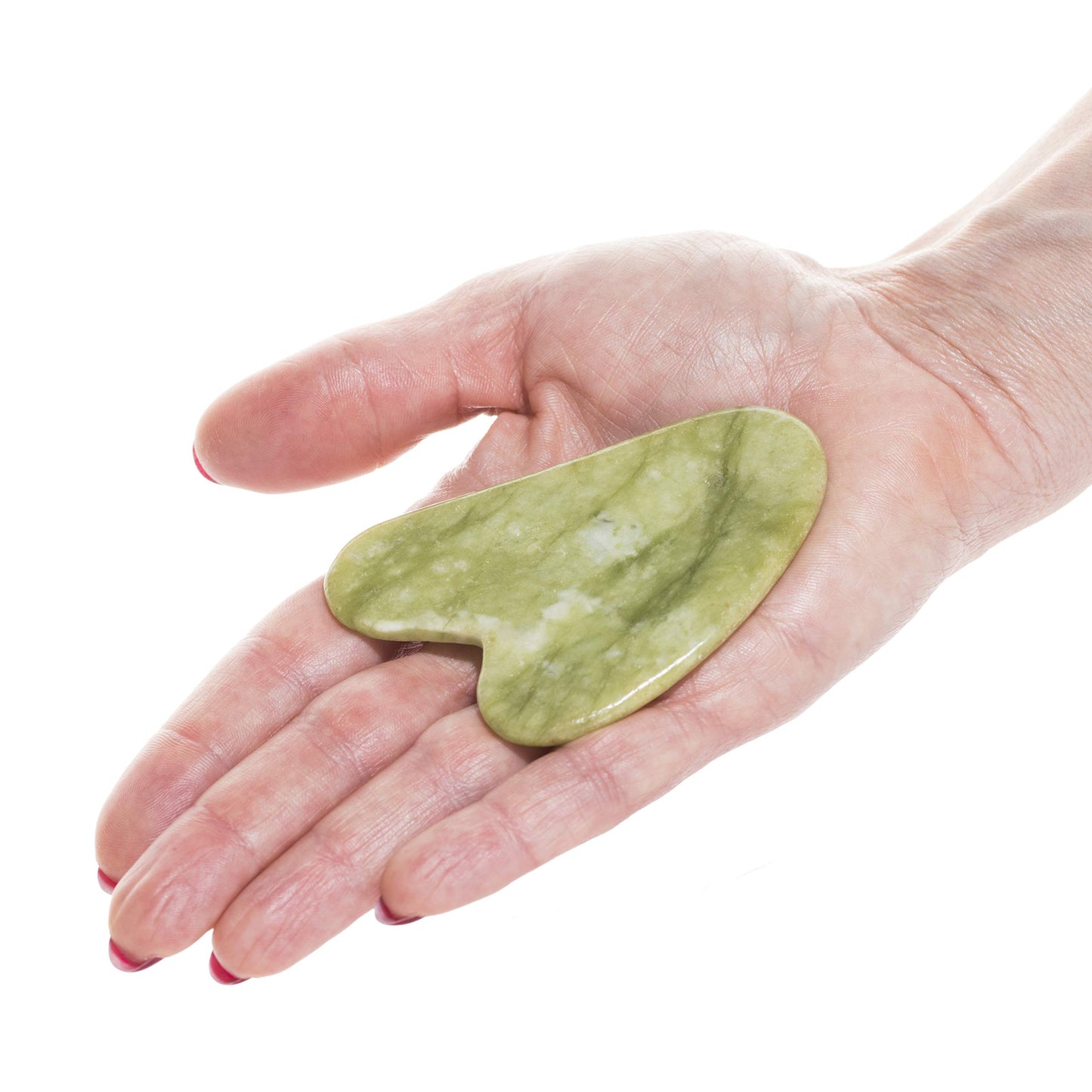 Guasha Scraping Massage Tool – Jade Gua Sha Board - Traditional Scraper Tool for Anti-Aging - Natural Stone Aventurine Guasha - for Silky Smooth and Beautiful Skin - by Sandine - Medaid International