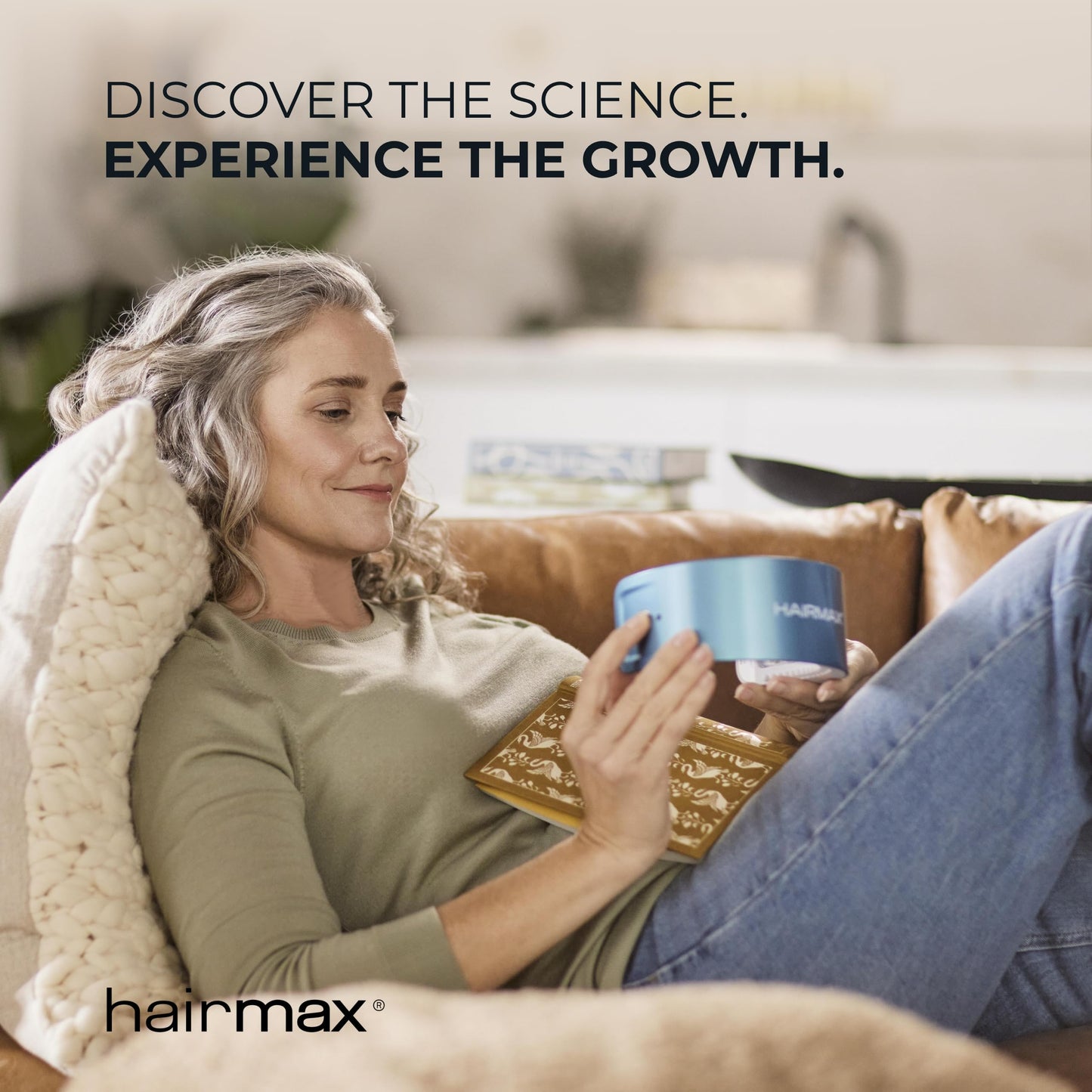 HairMax Laser Band 41 - (FDA Cleared) Hair Growth Device - Restores Natural Hair Cycle with Red Light Therapy - Medaid International