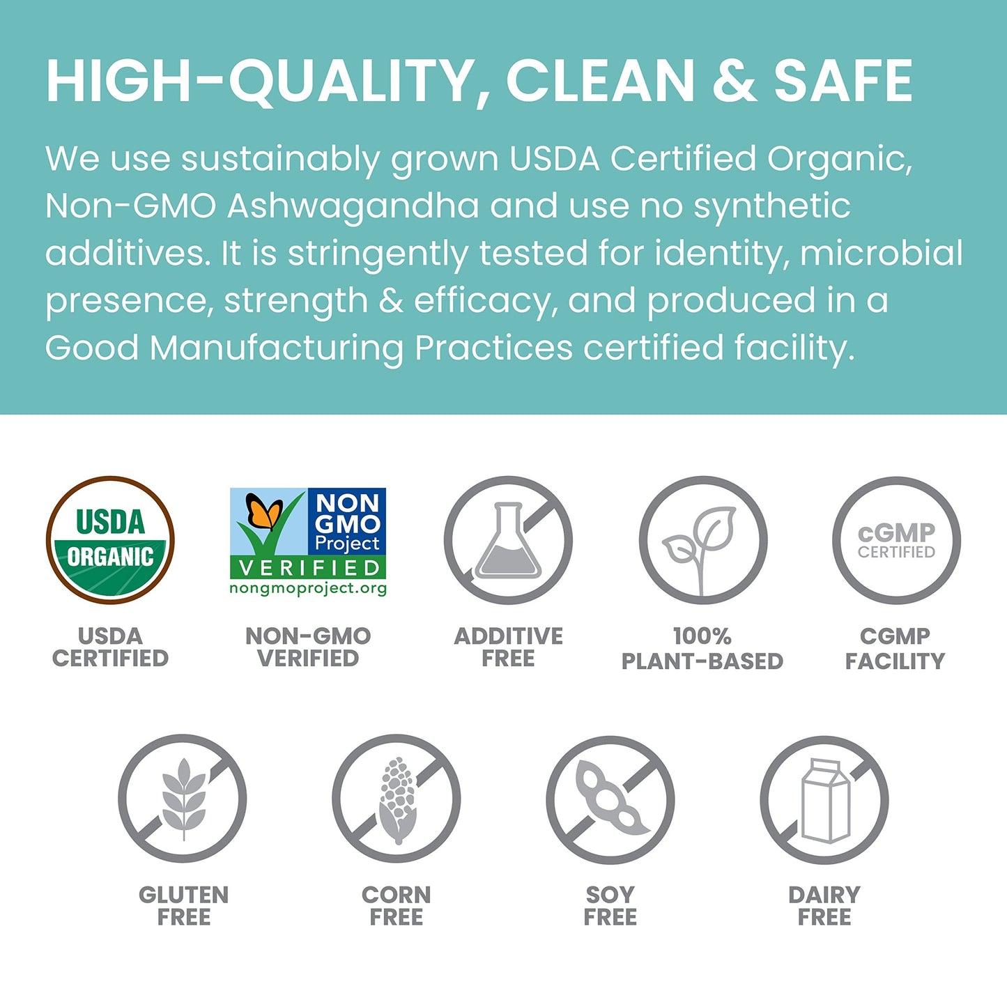 Himalaya Organic Ashwagandha Root, 60 Day Supply - Herbal Adrenal Support Supplements for Stress Relief and Energy Support - USDA Organic, Non-GMO, Vegan, Gluten Free, No Additives, 670 mg, 60 Caplets - Medaid International